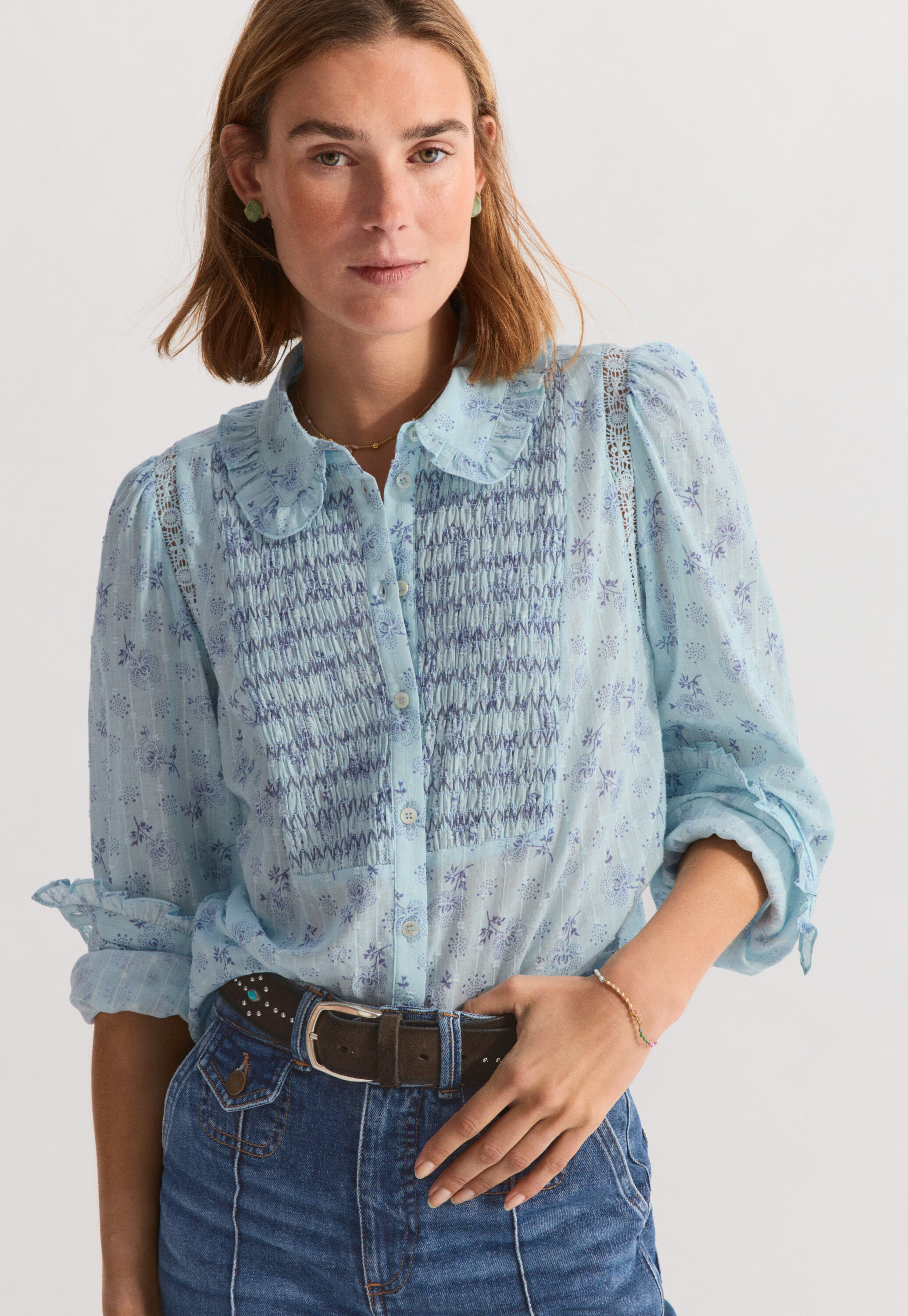 Bluse mit Print