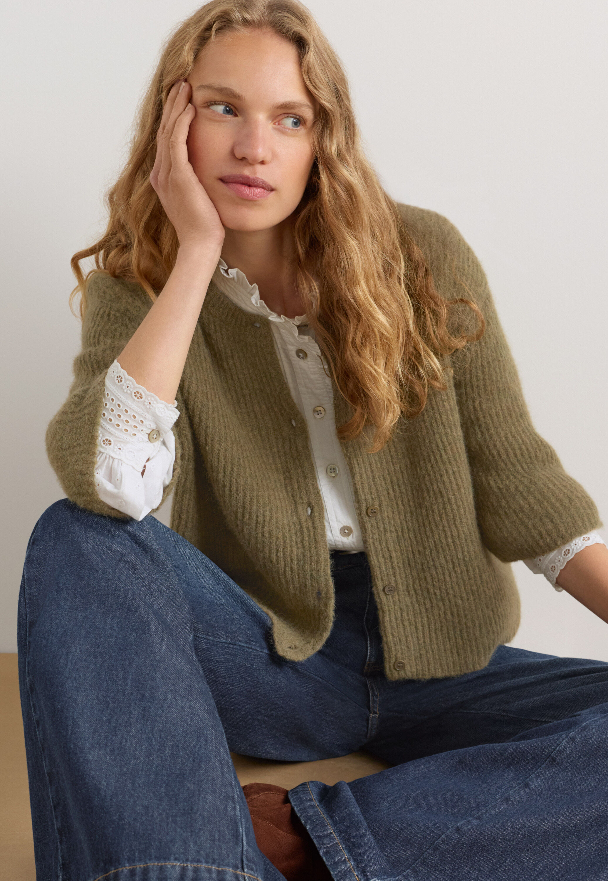Kurz&auml;rmeliger Cardigan