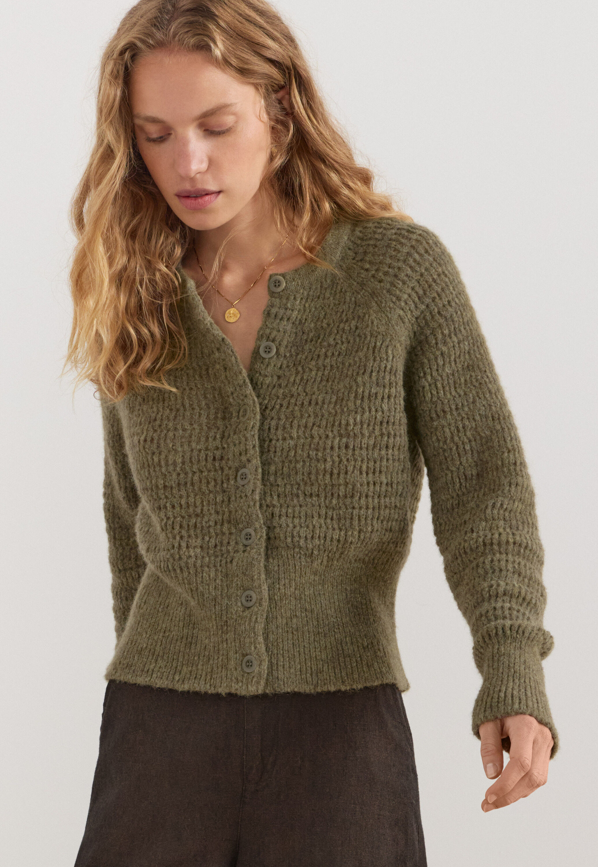 Durchgekn&ouml;pfter Cardigan