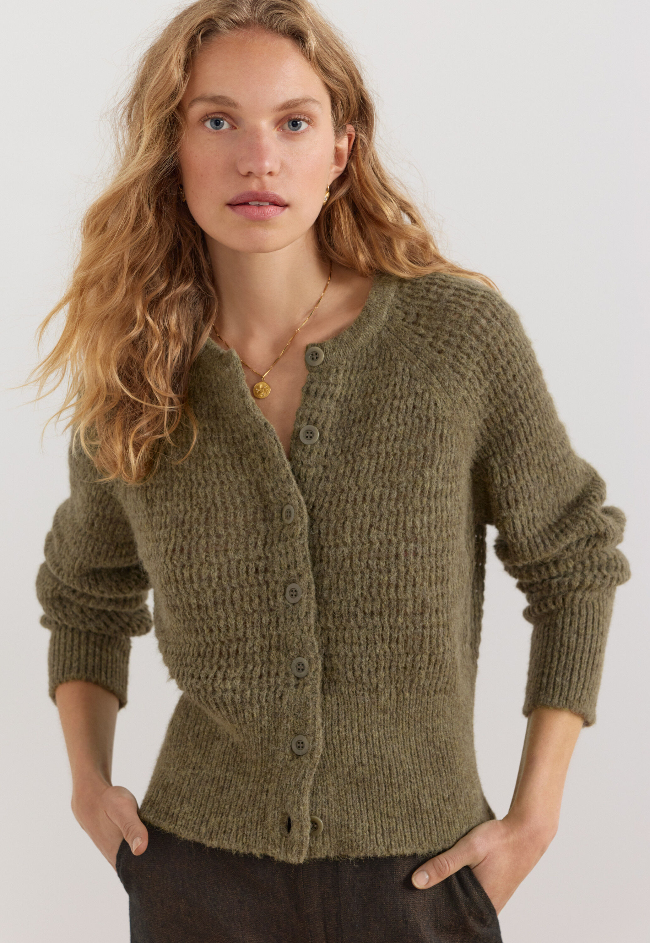 Durchgekn&ouml;pfter Cardigan