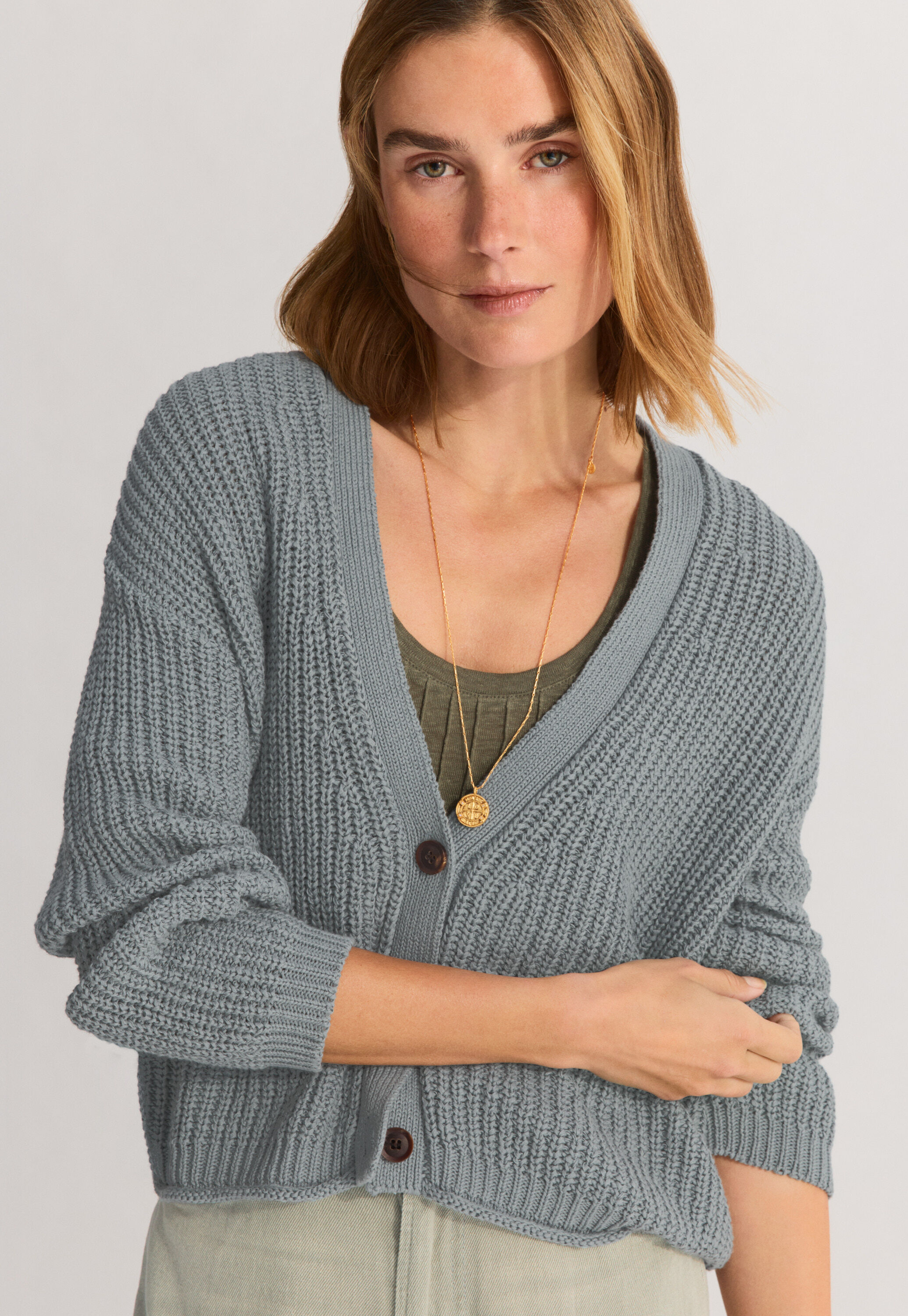 Cardigan mit V-Ausschnitt
