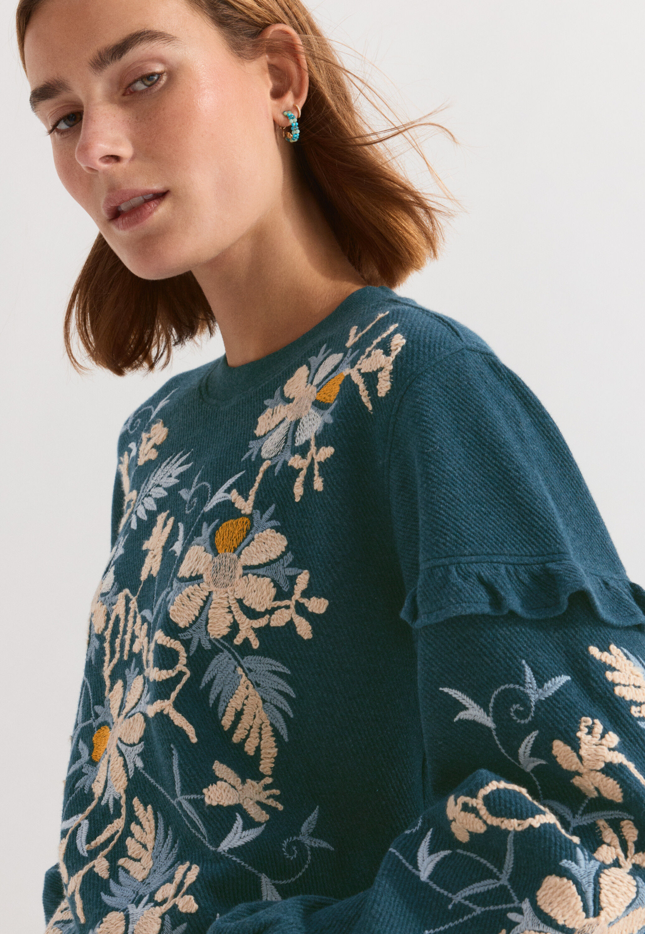 Besticktes Sweatshirt