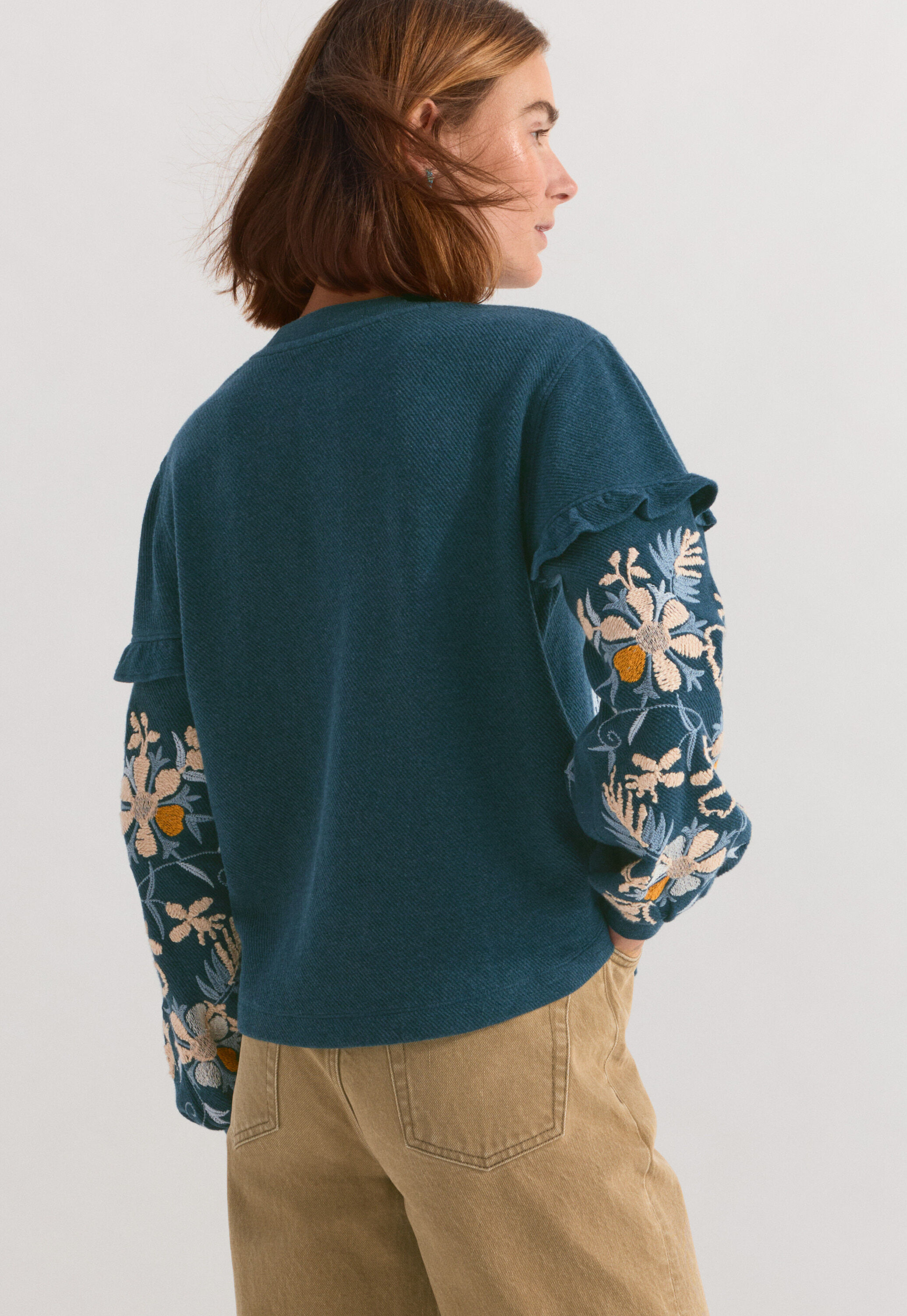 Besticktes Sweatshirt