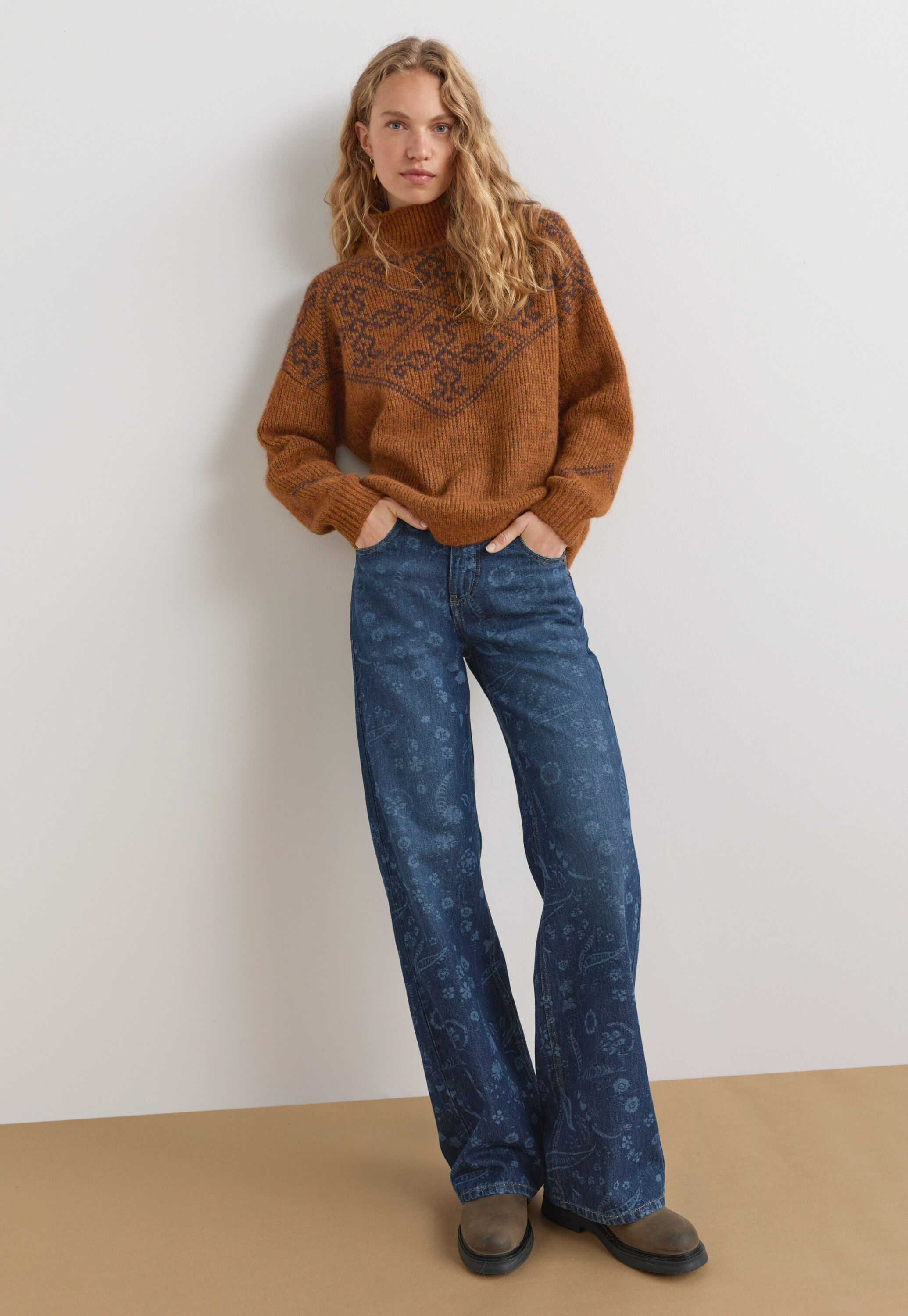 Jacquard-Pullover