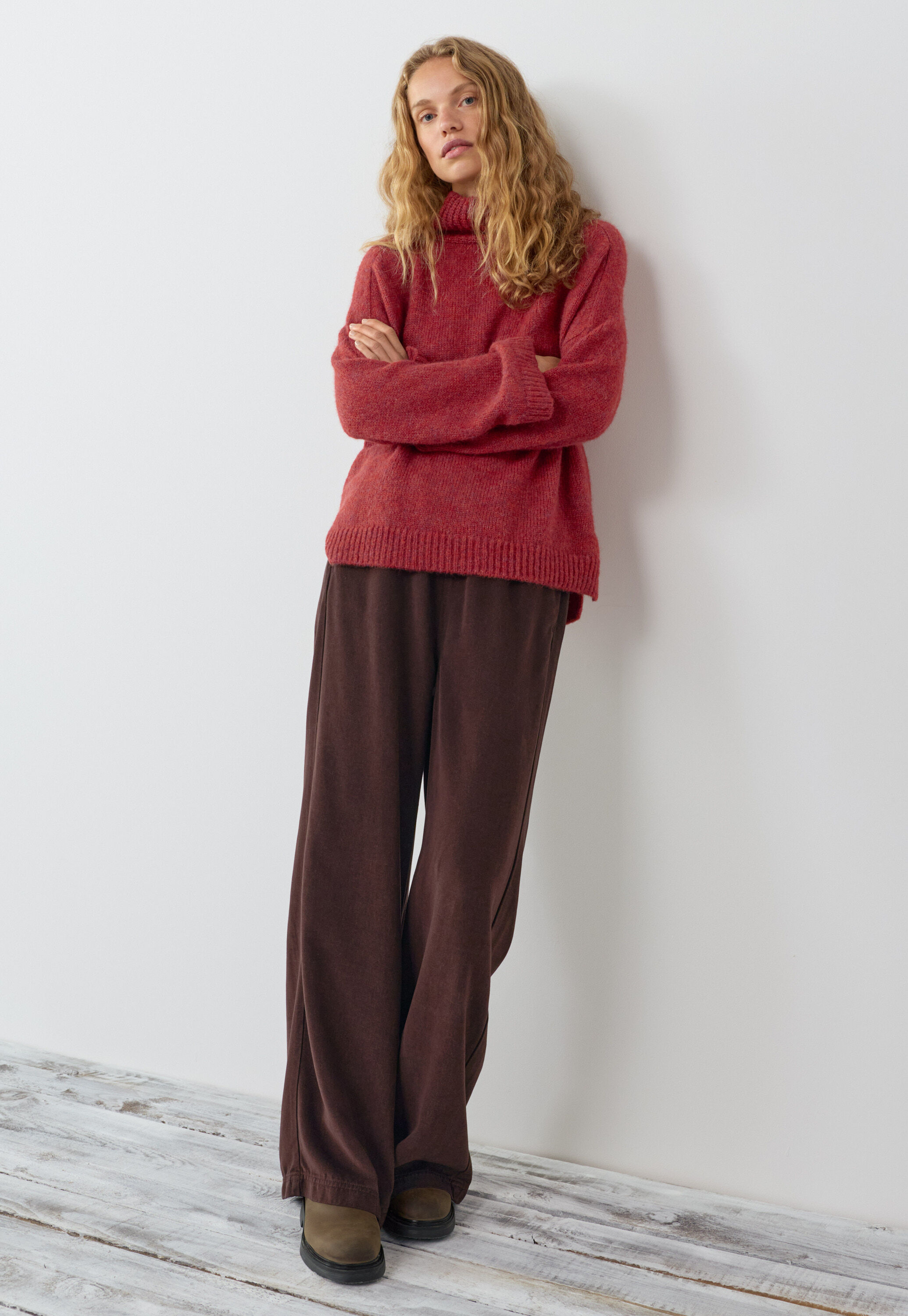Pullover mit hohem Kragen