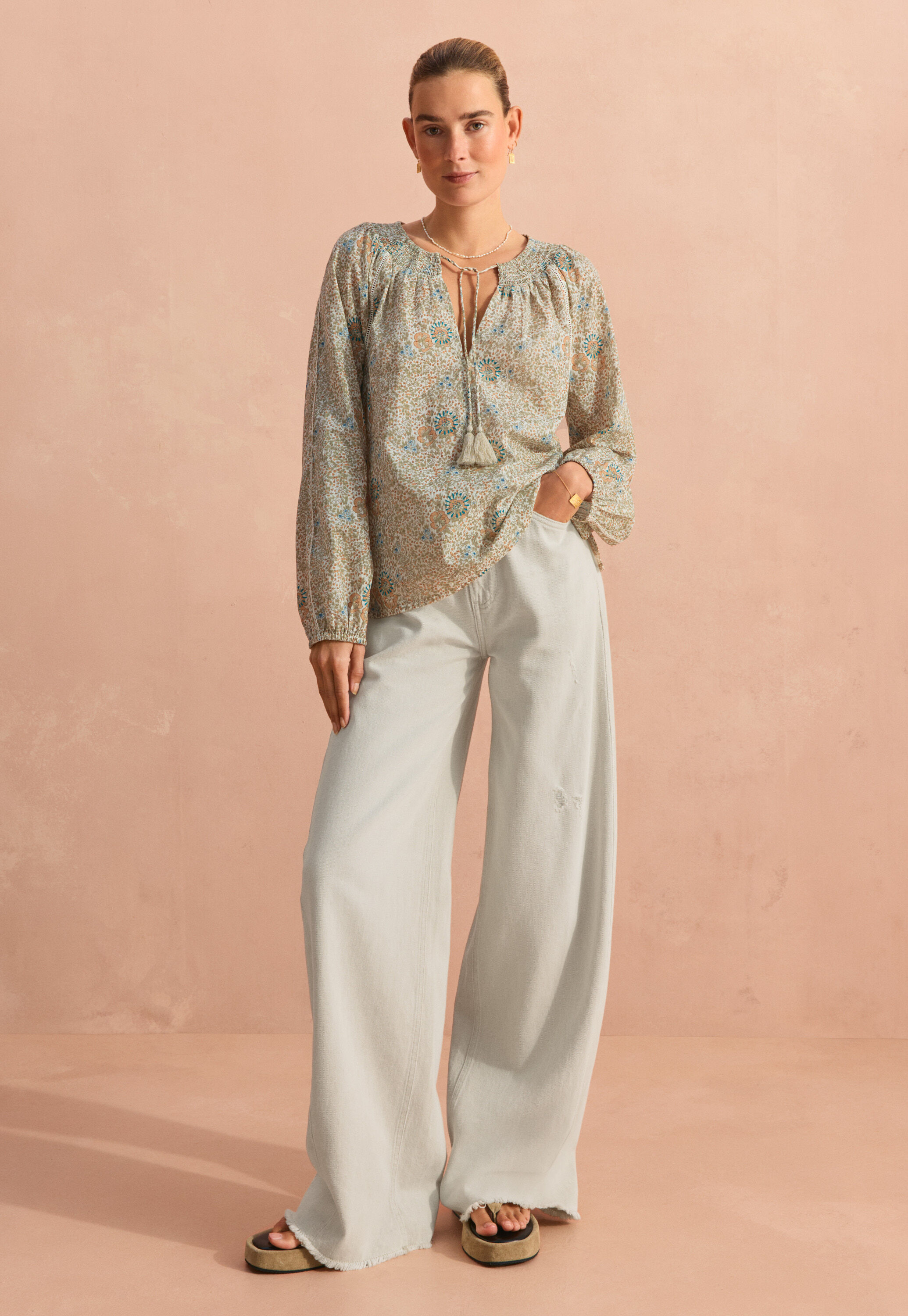 Bluse mit Print