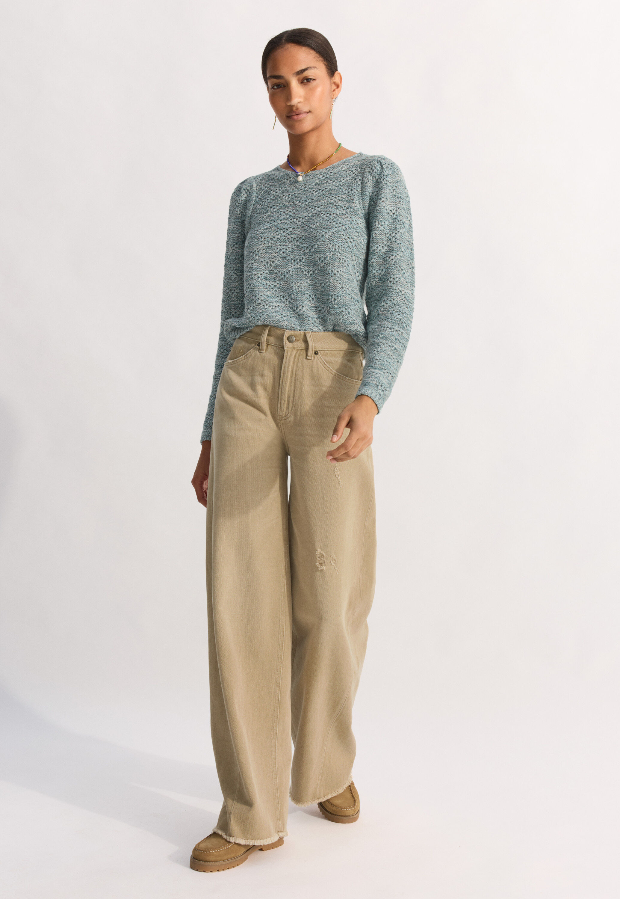 Pullover mit Zopfmuster