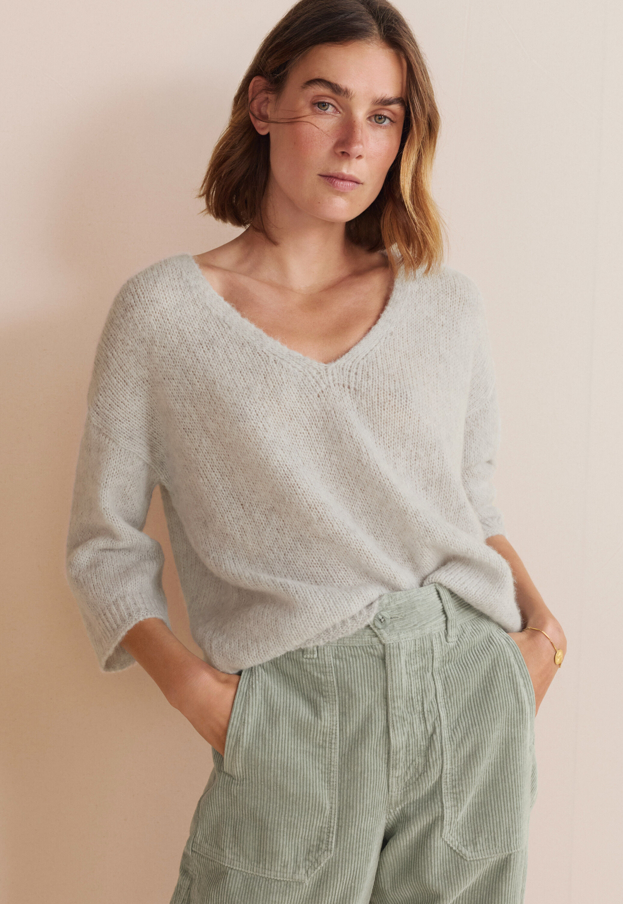 Pullover mit V-Ausschnitt
