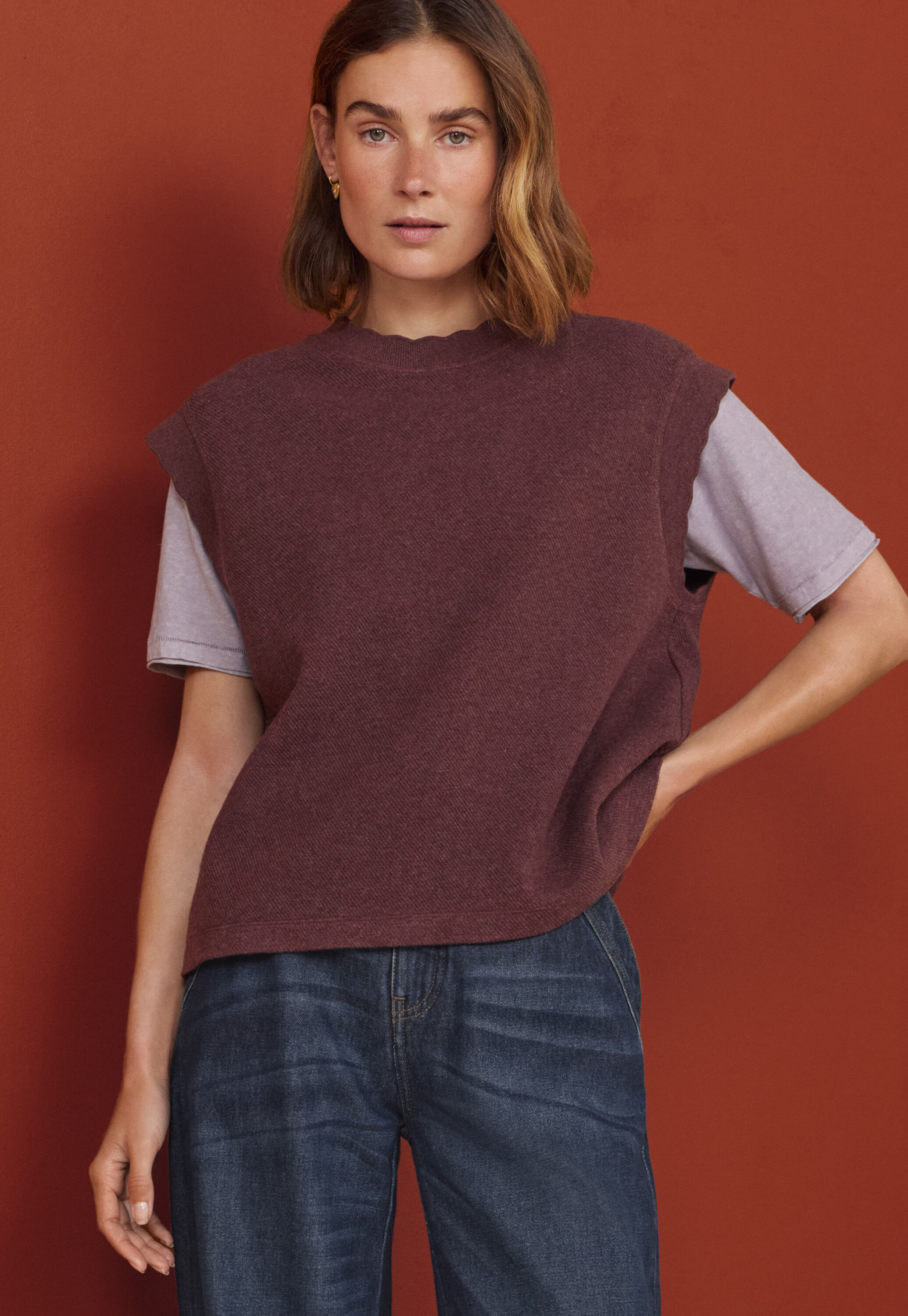 Kastiges T-Shirt