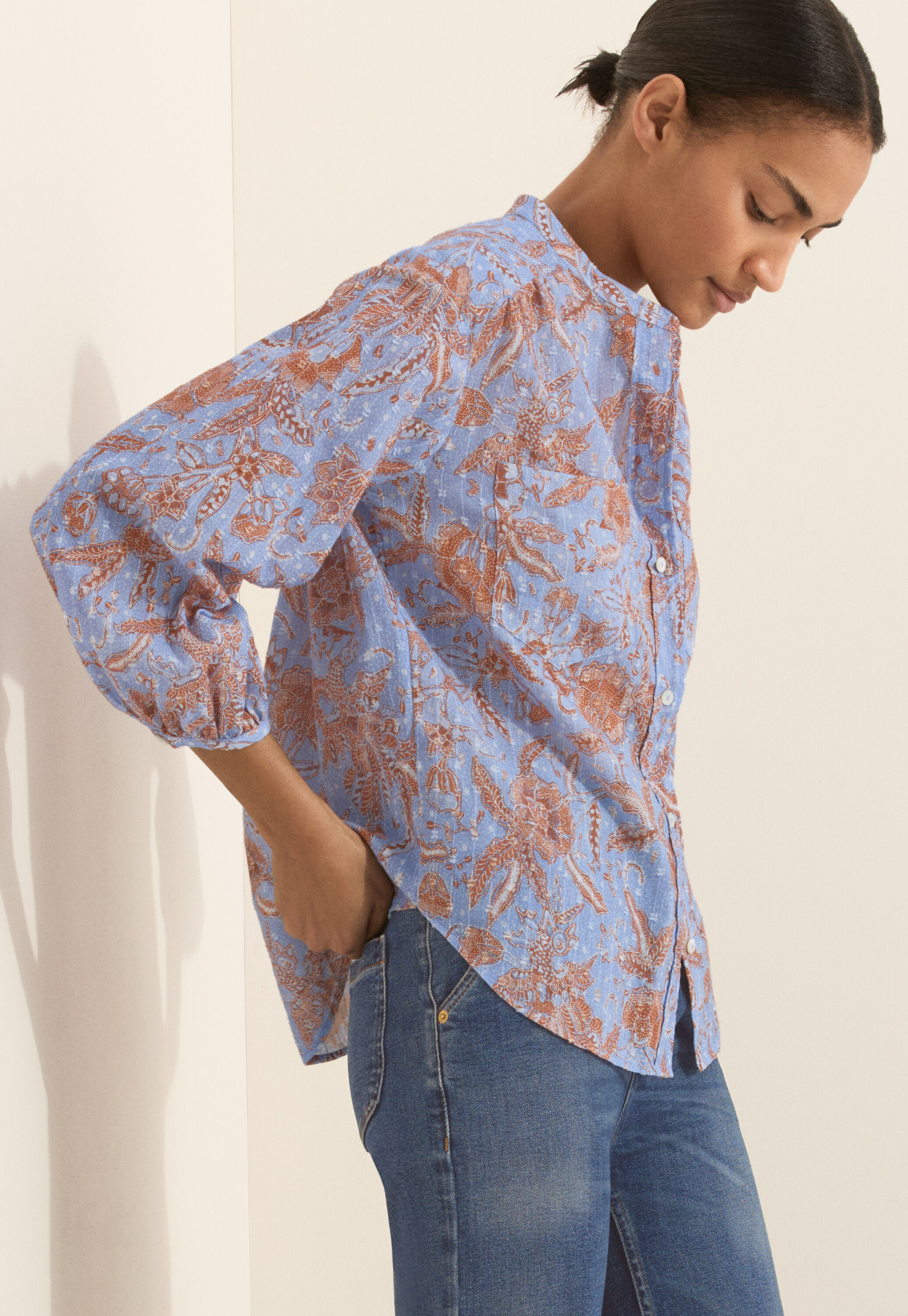 Bedruckte Bluse