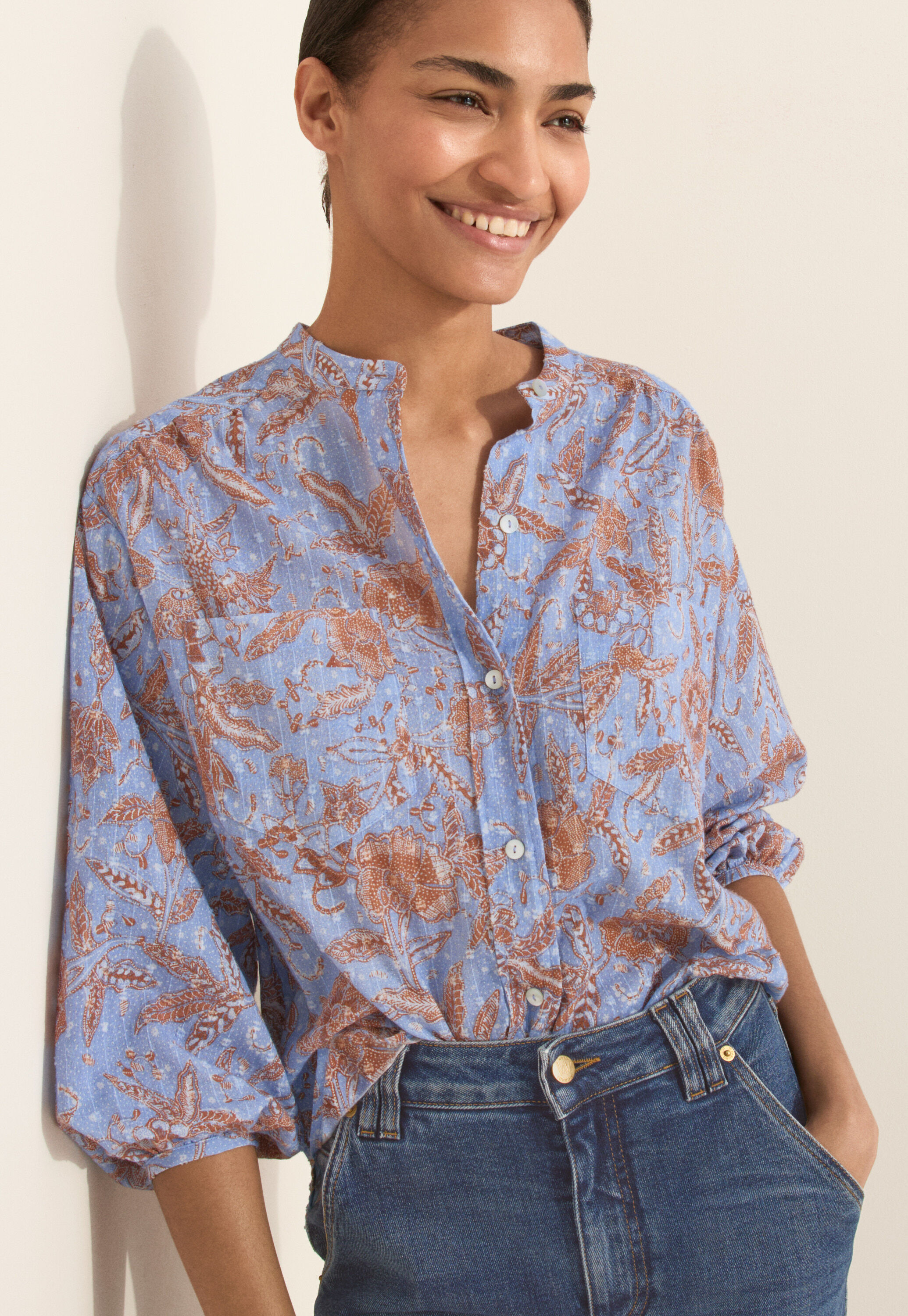 Bedruckte Bluse