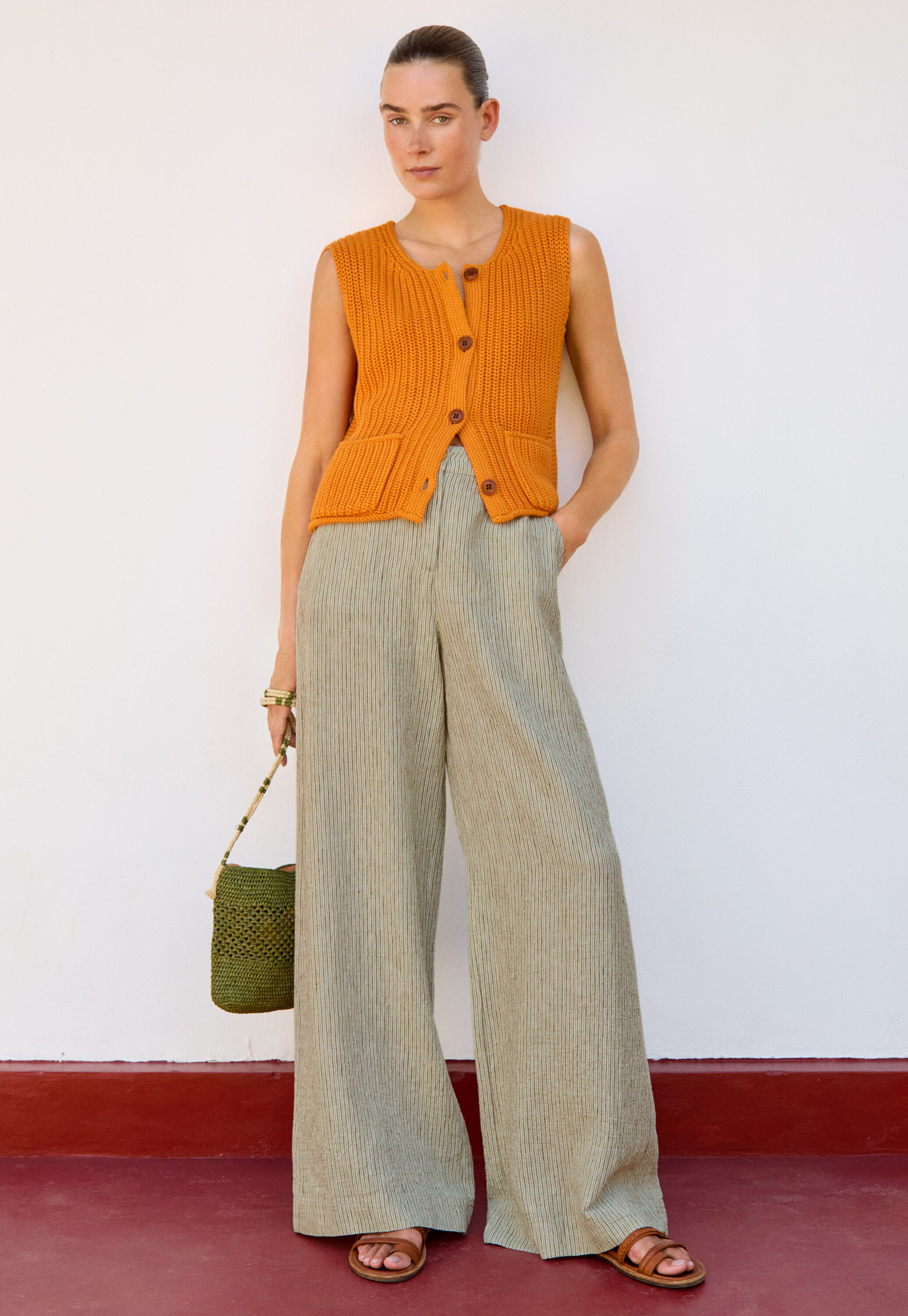 Hose mit weitem Bein