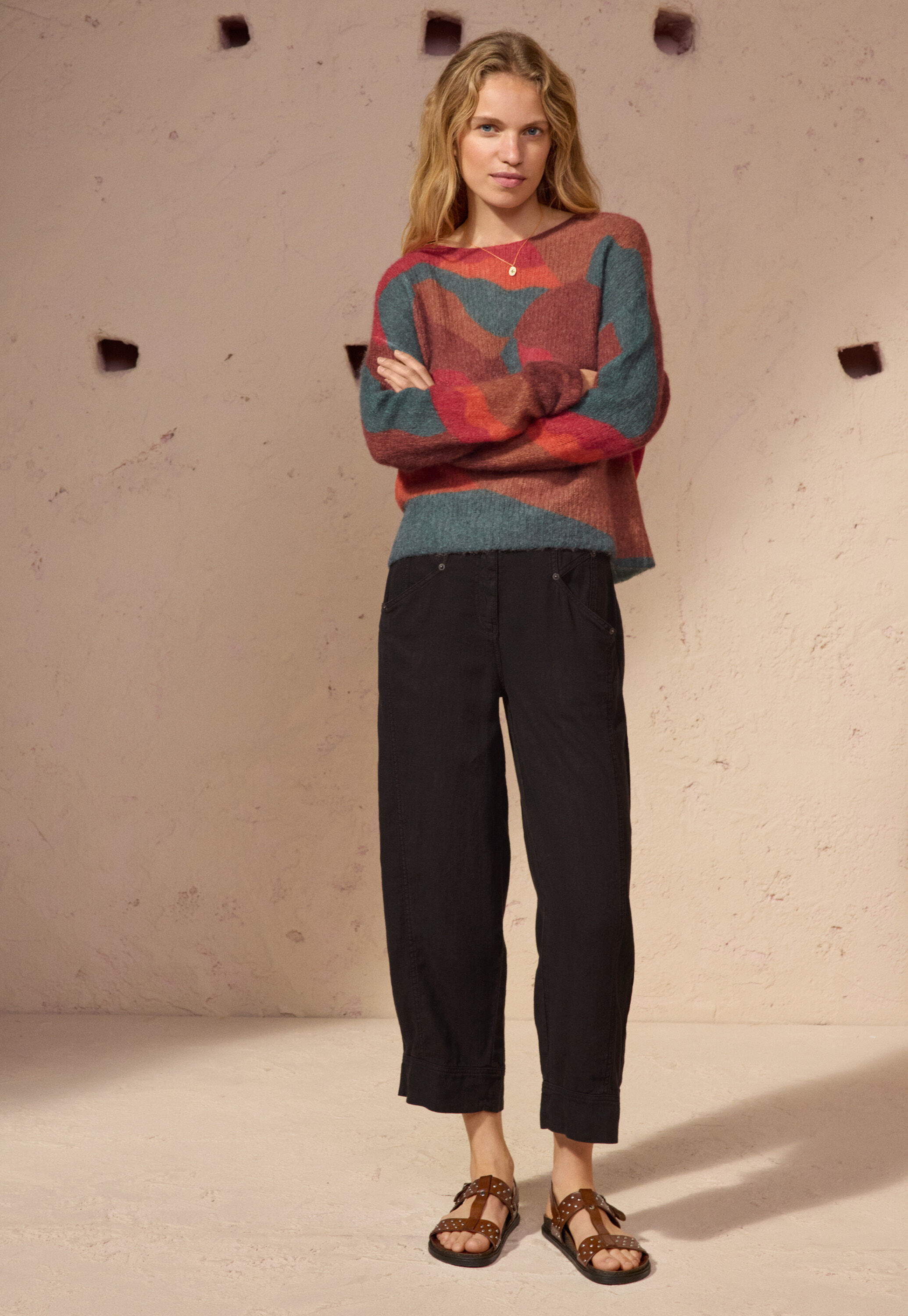 Bedruckter Pullover