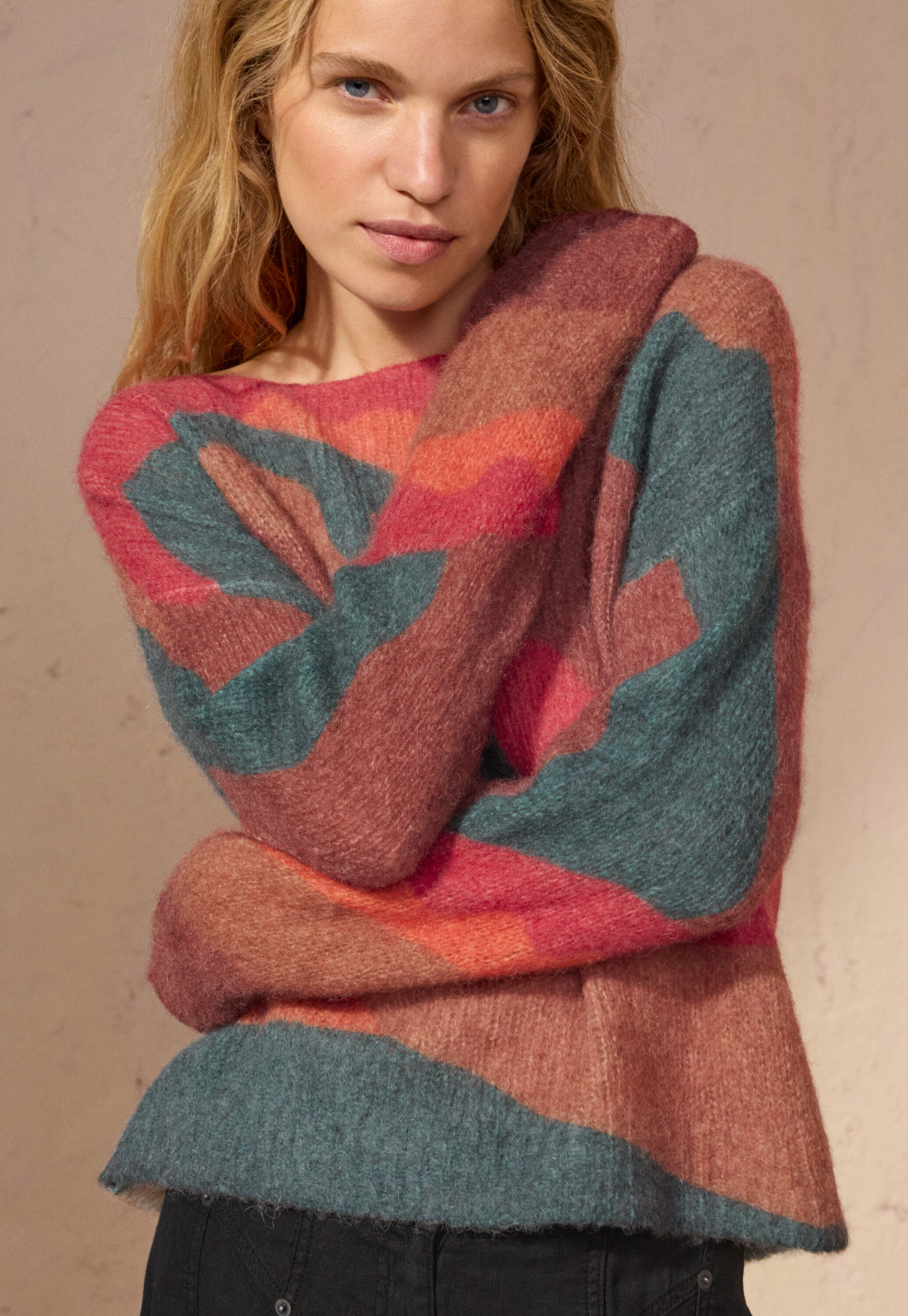 Bedruckter Pullover