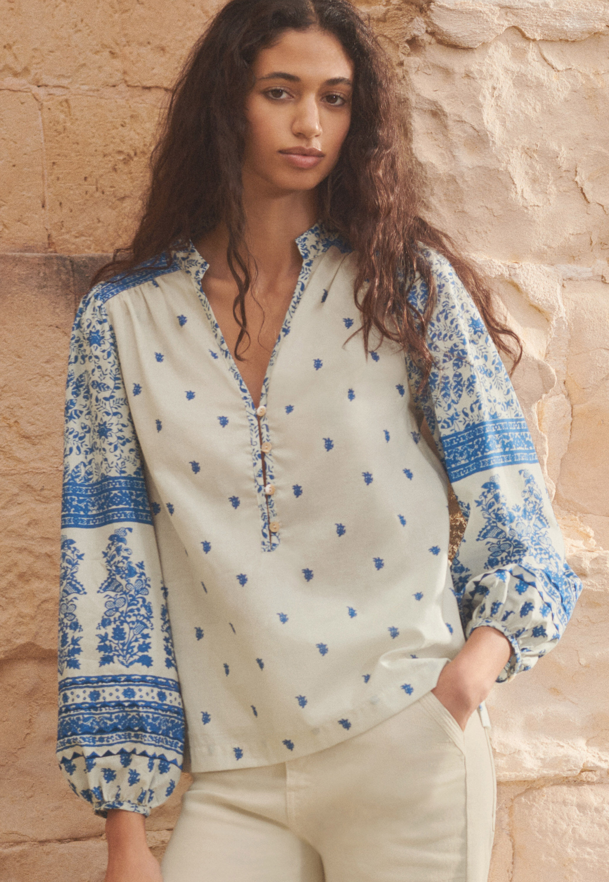 Bedruckte Bluse