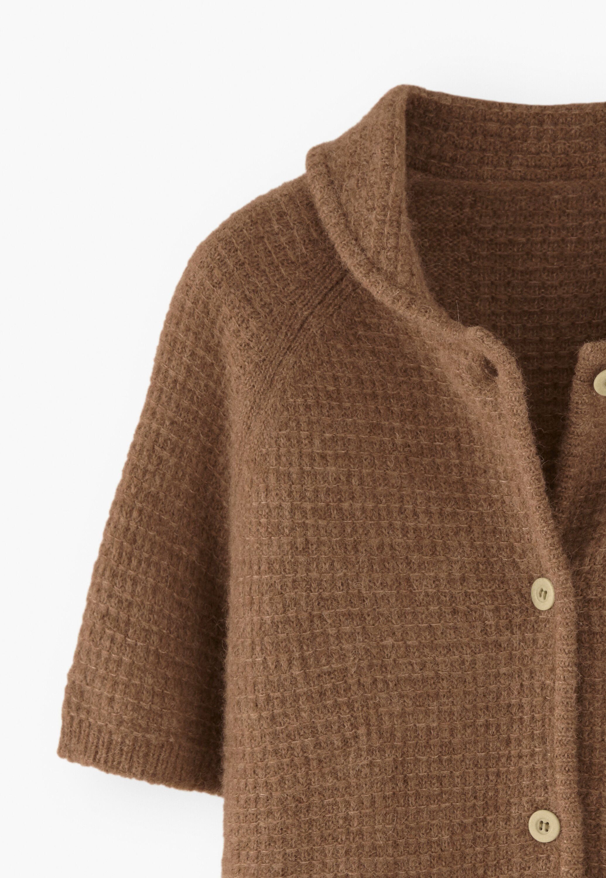 Cardigan mit Waffelmuster