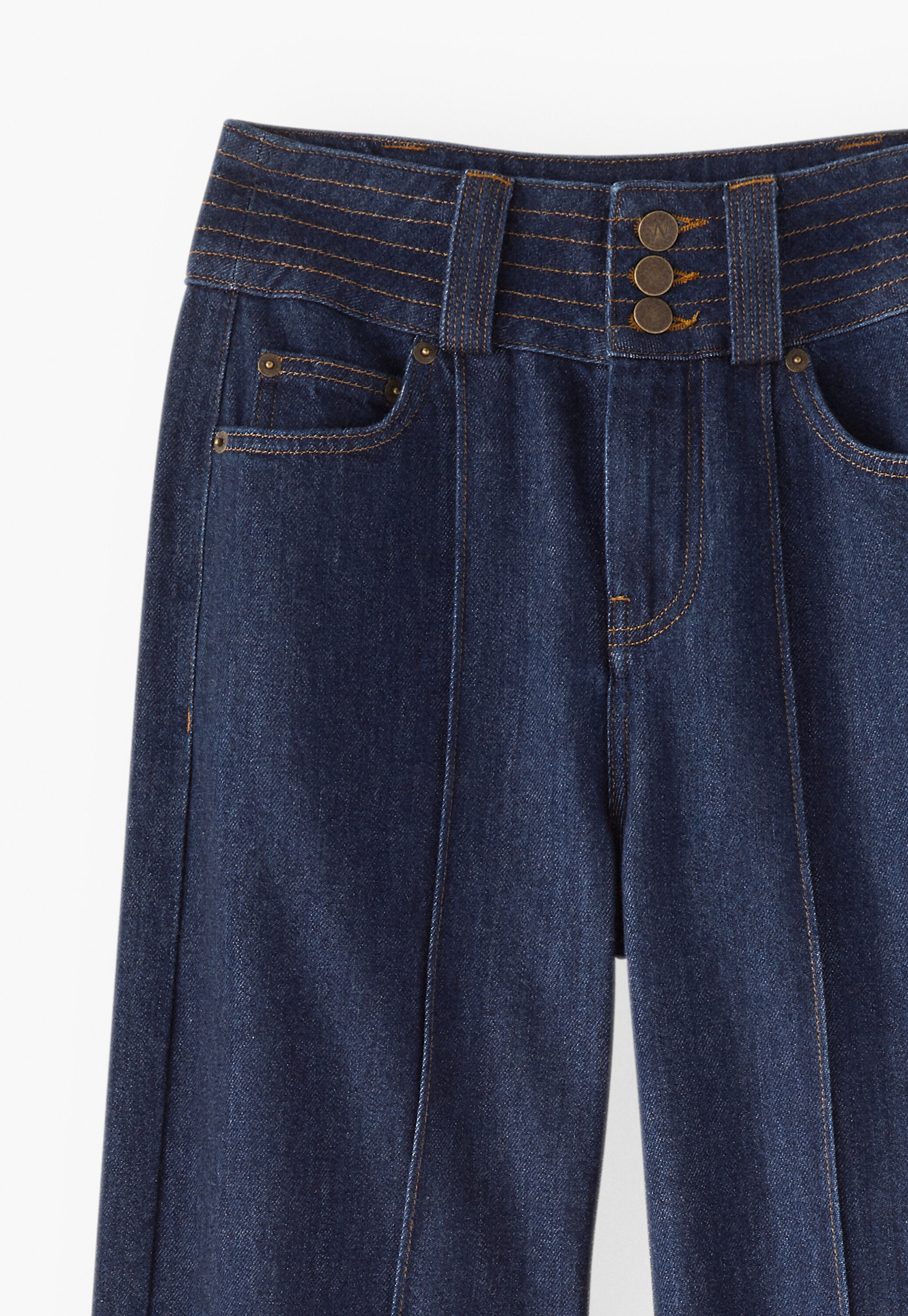 Flie&szlig;ende Jeans mit weitem Bein