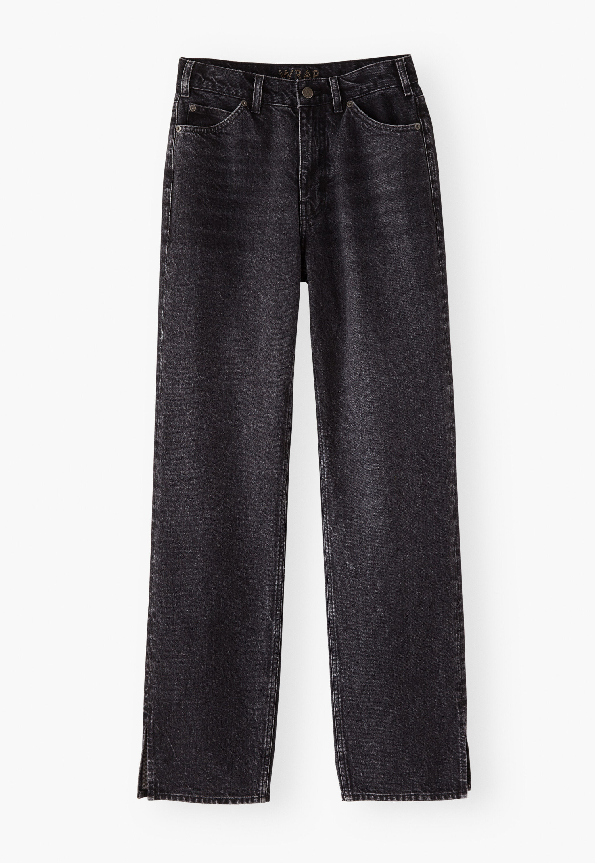 Jeans mit geschlitztem Saum