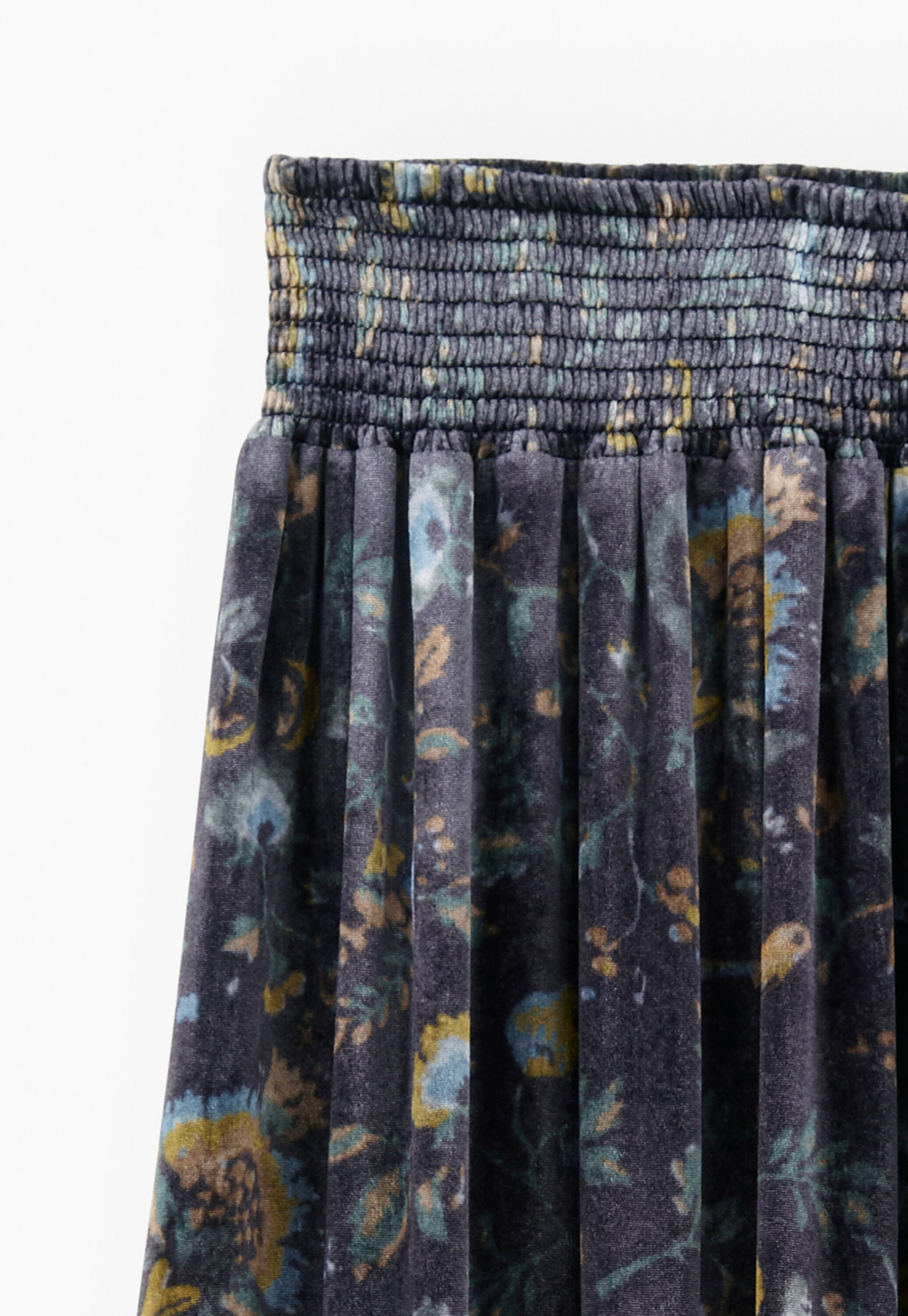 Samtrock mit Print
