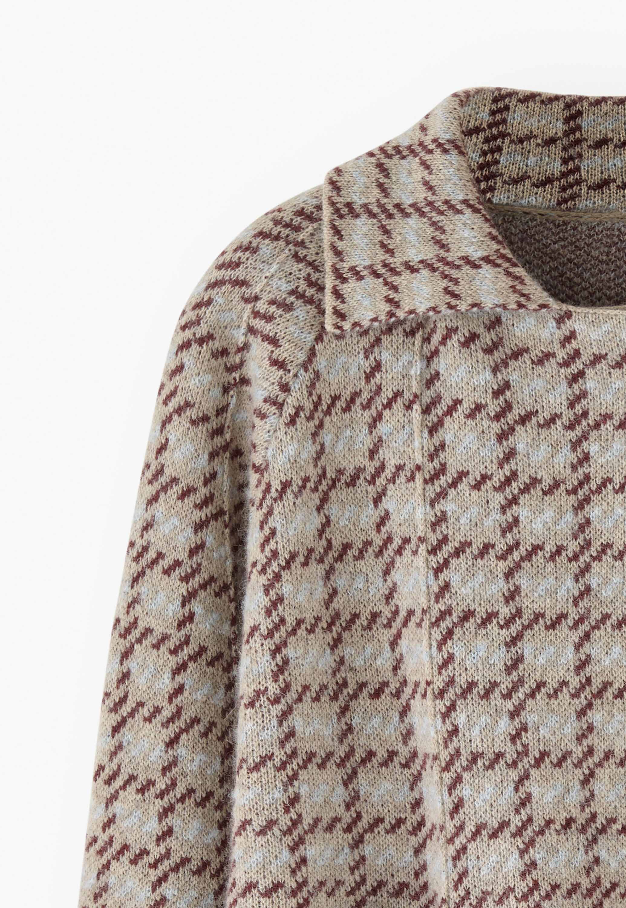 Gestrickte Karojacke