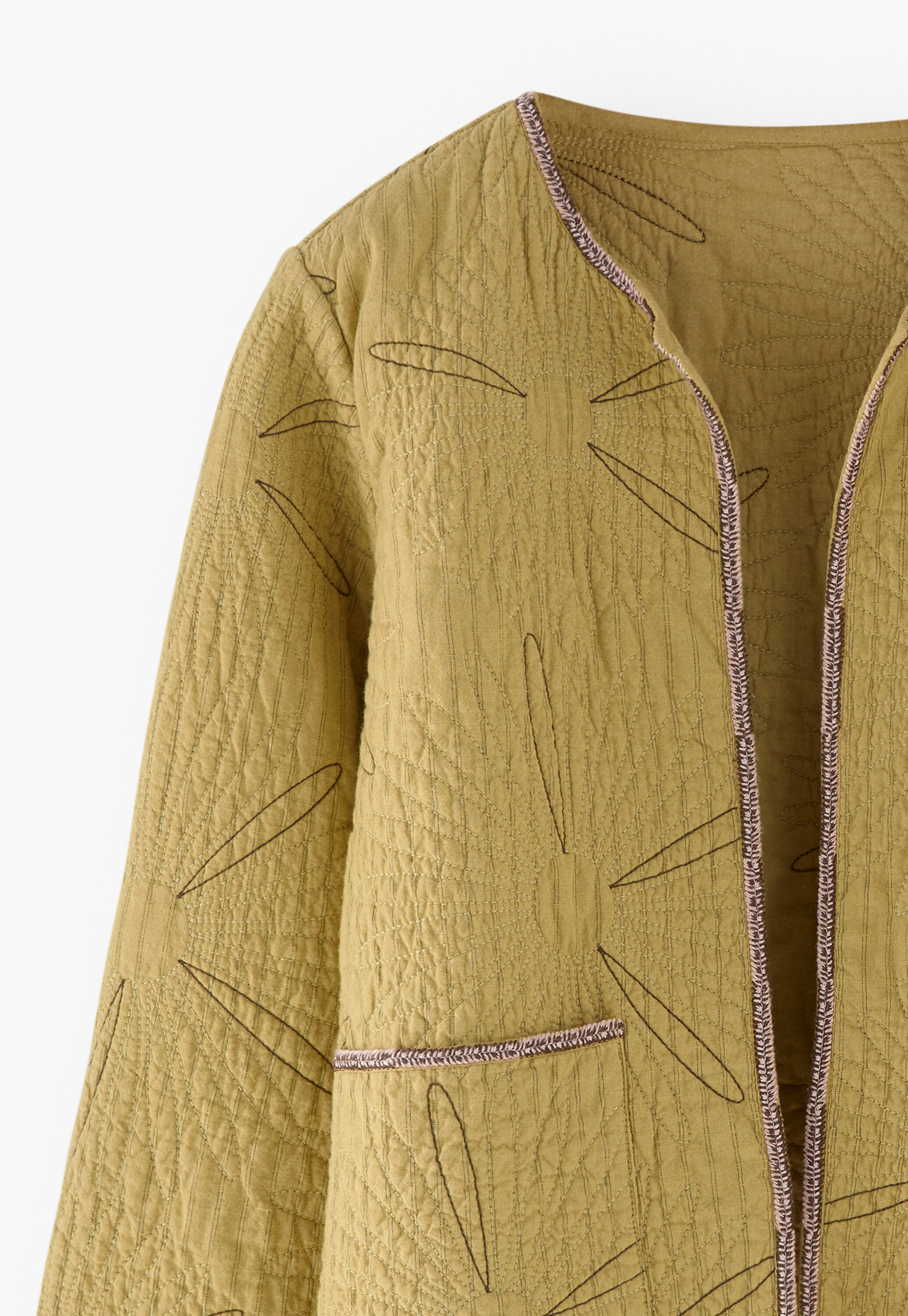Steppjacke mit G&auml;nsebl&uuml;mchen