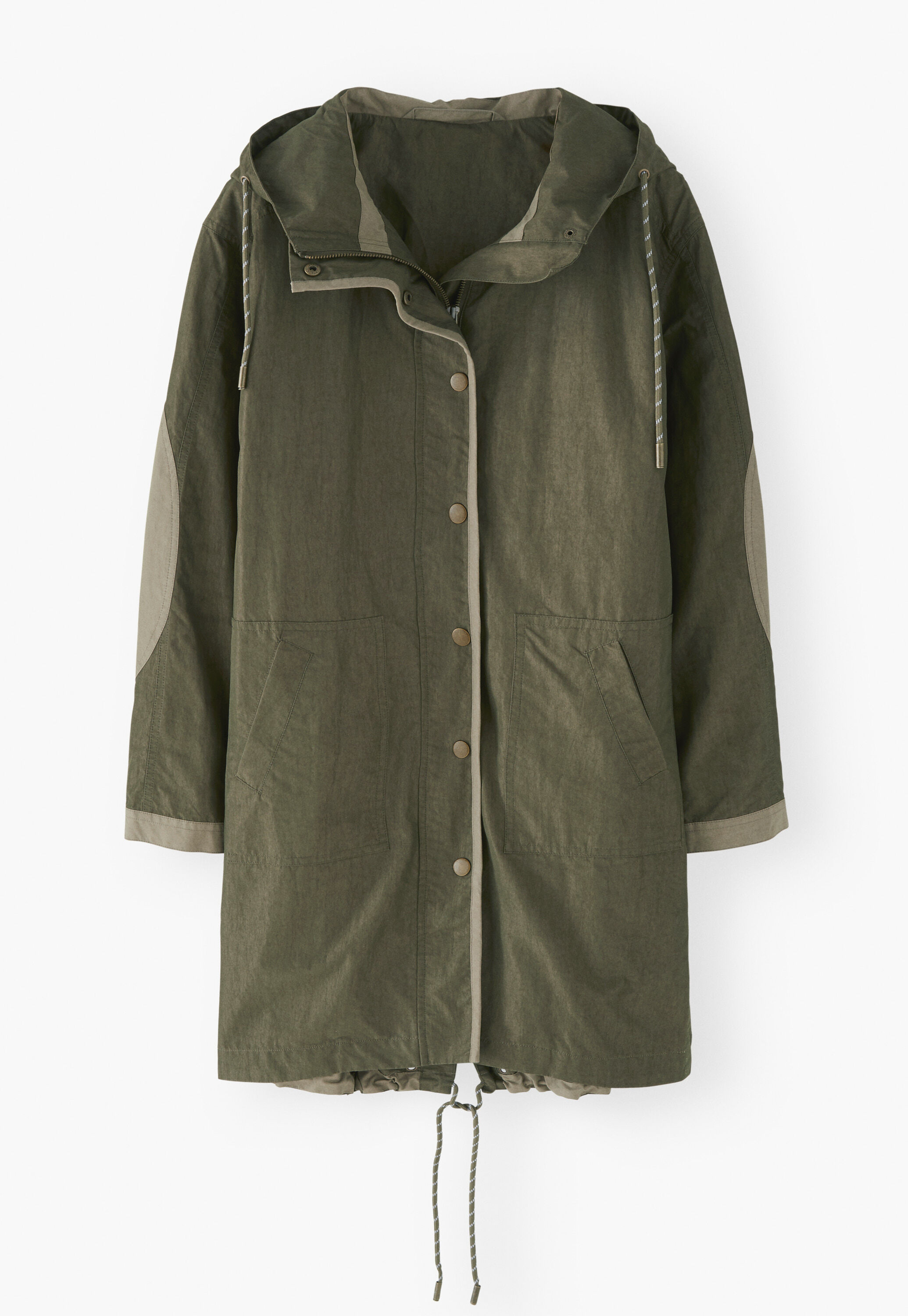 Regenparka mit Eins&auml;tzen