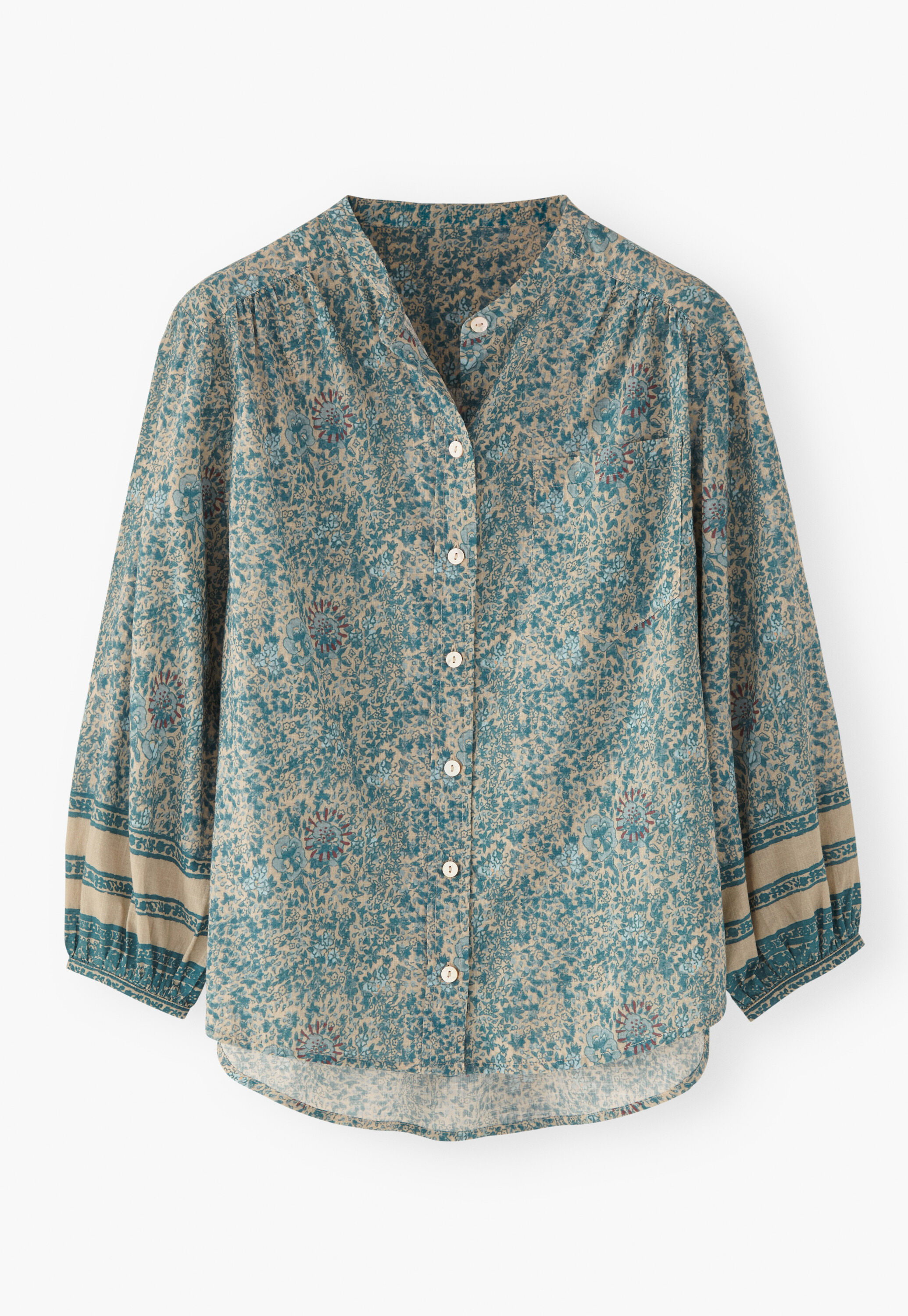 Boyfriend-Hemd mit Print