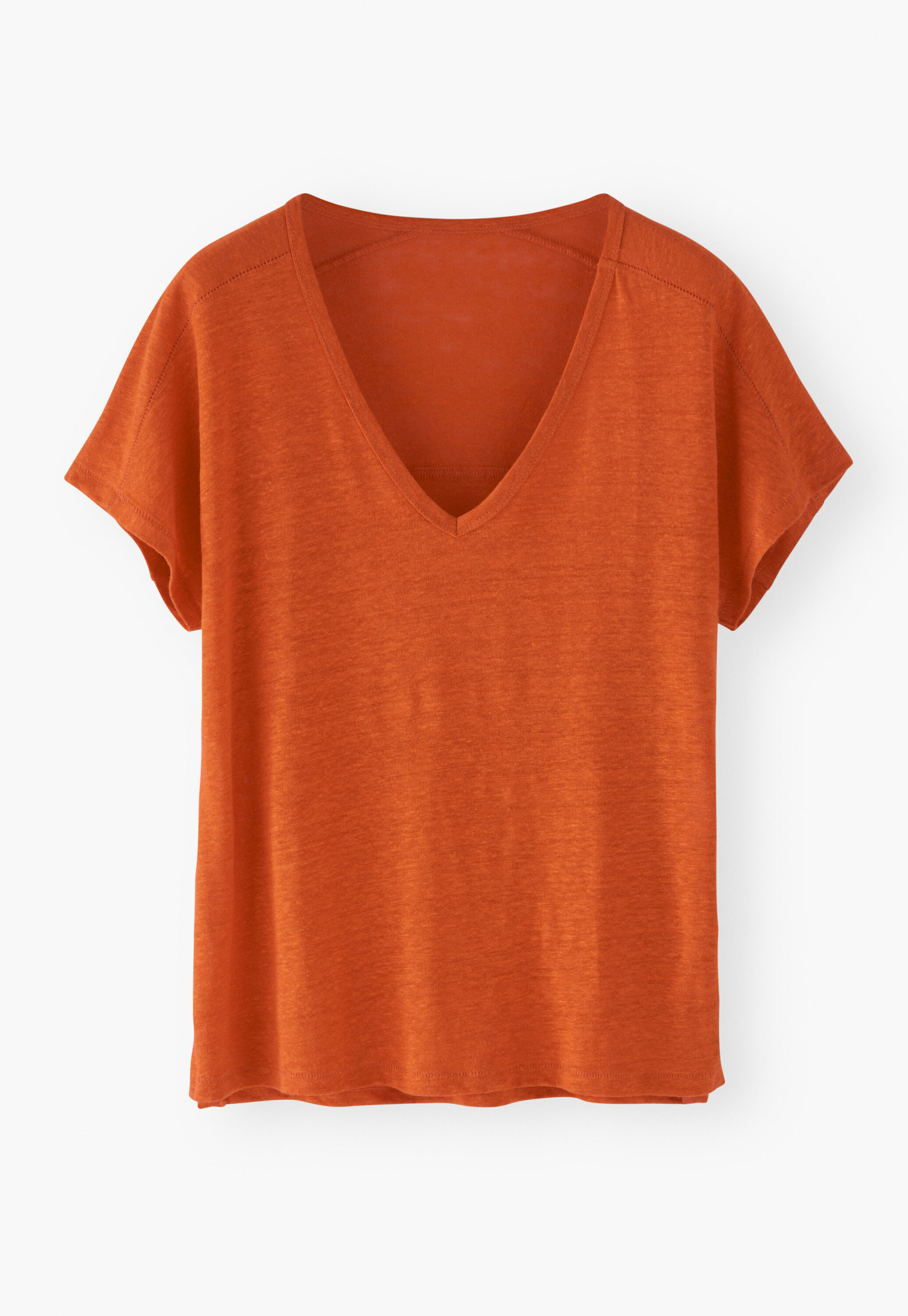 V-Ausschnitt-T-Shirt