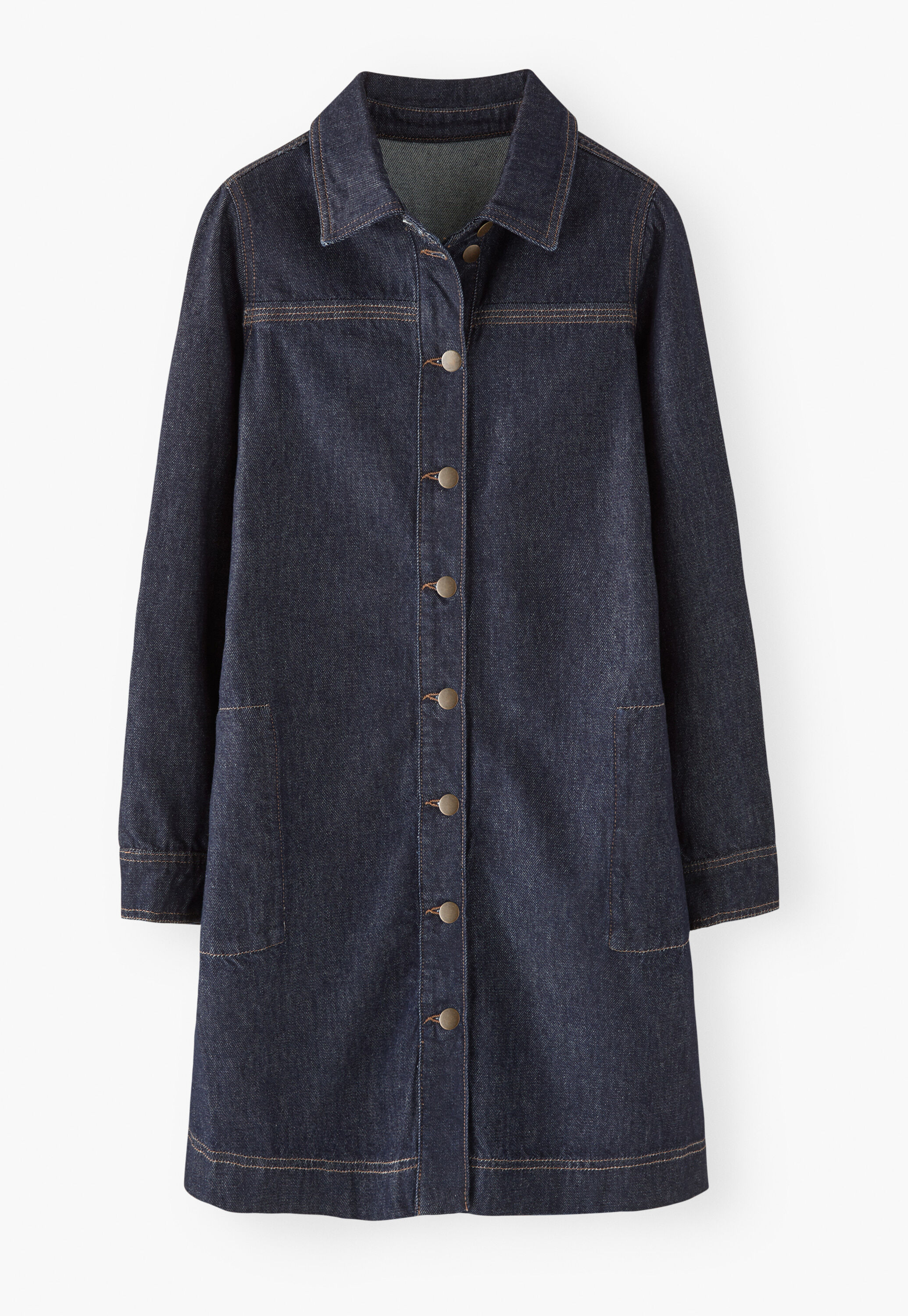 Denim-Kleid in A-Linie