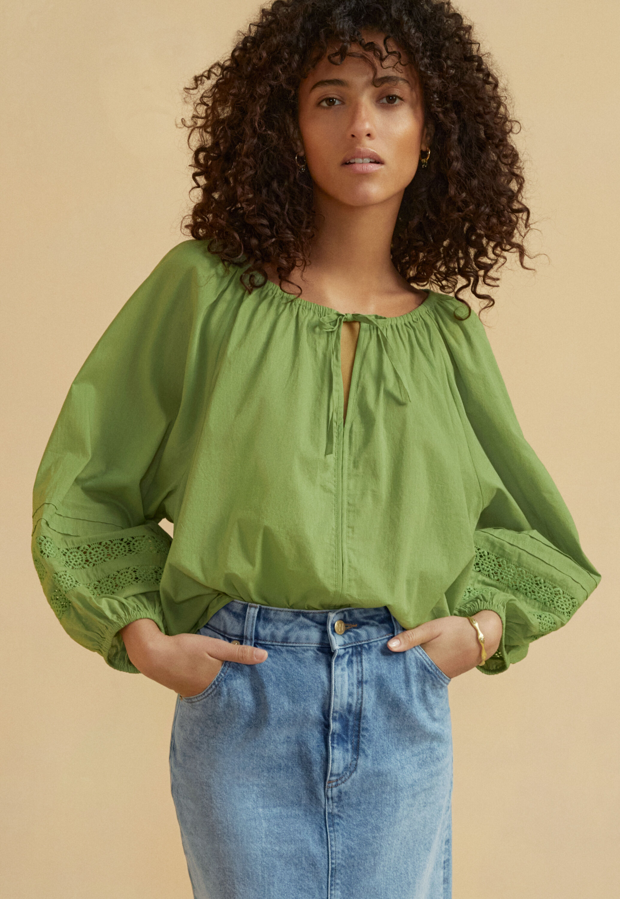 Geraffte Bluse