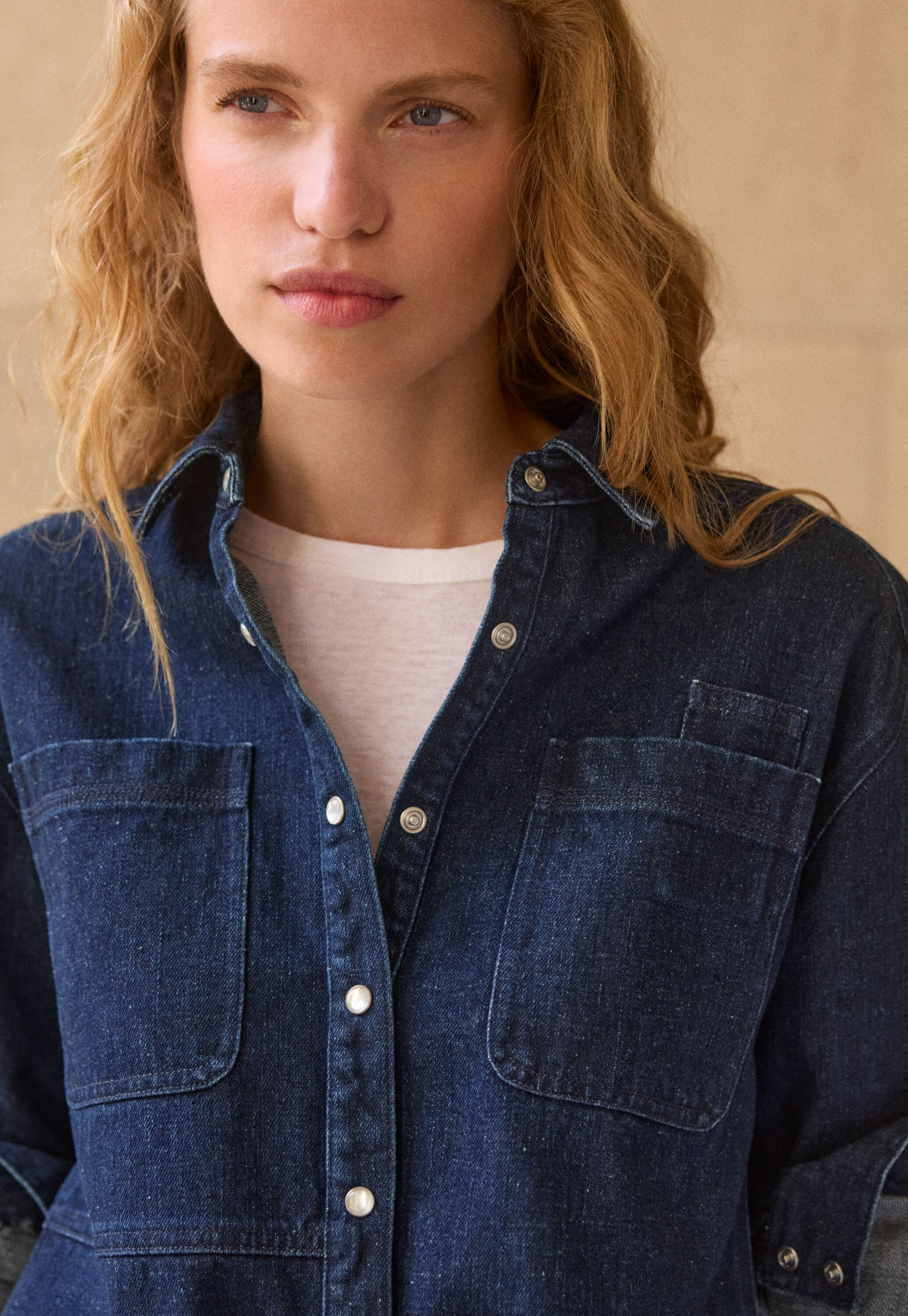 Hemd aus Denim