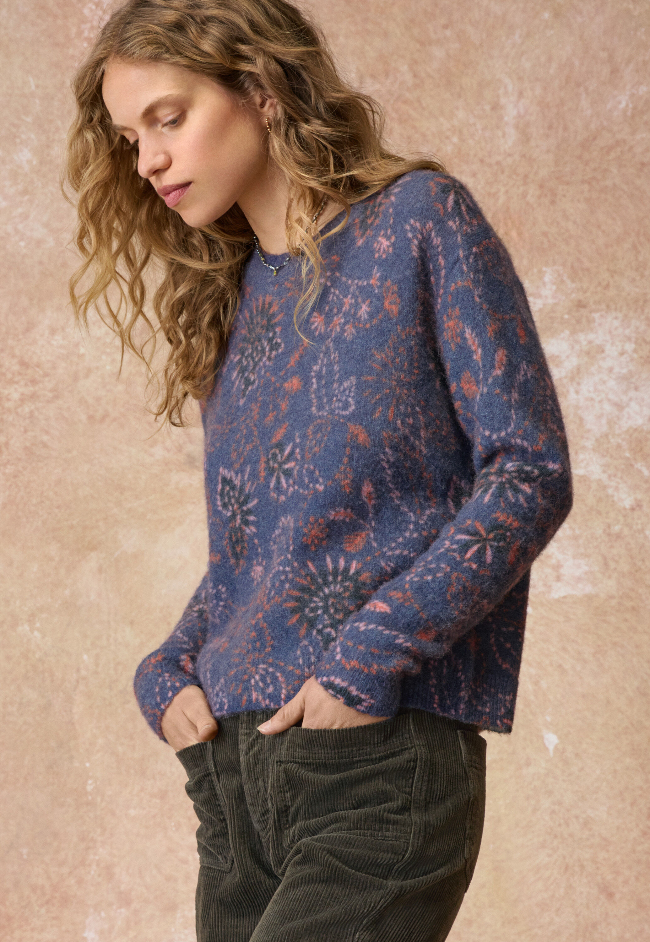 Bedruckter Pullover