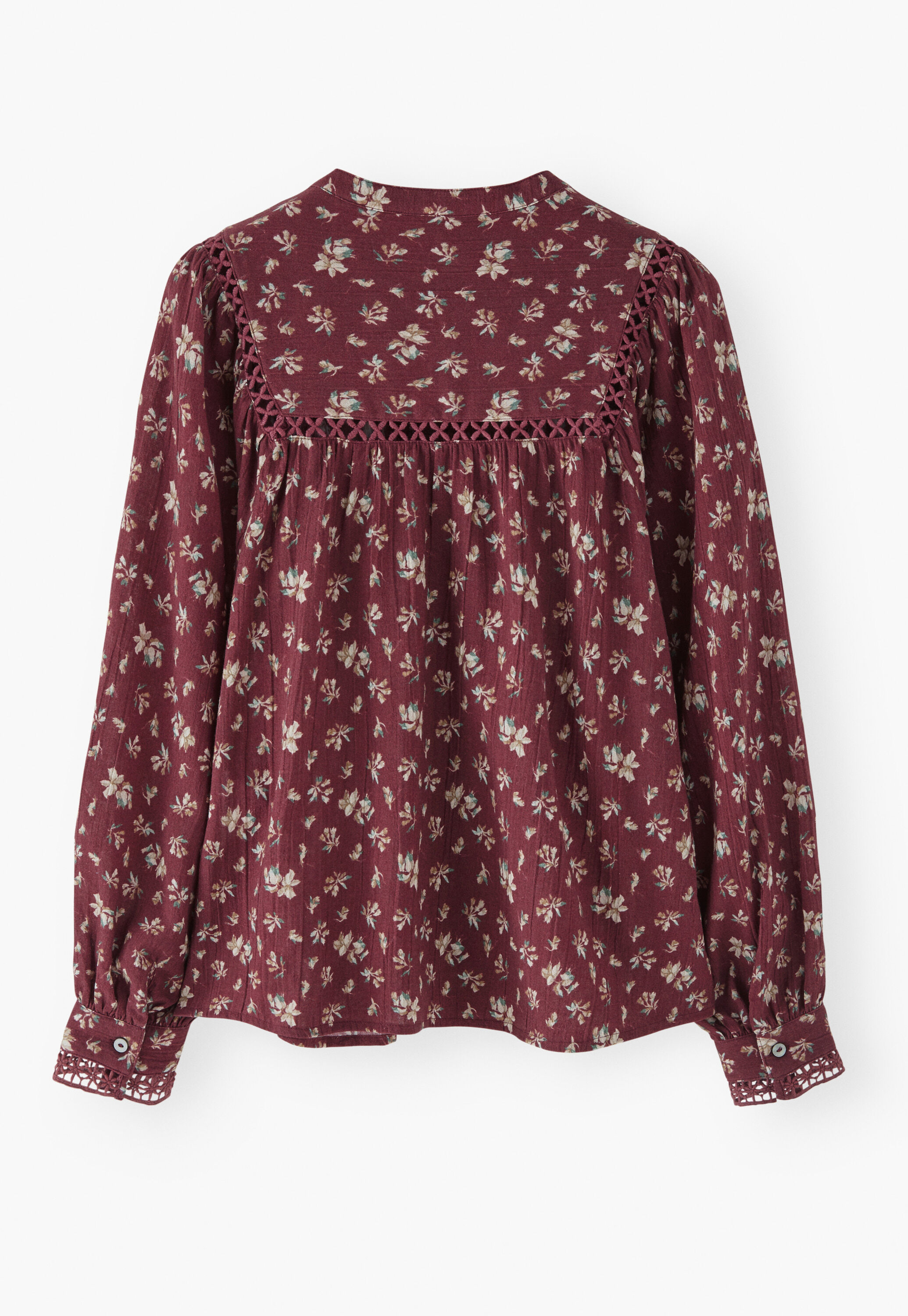 Gaze-Bluse mit Print