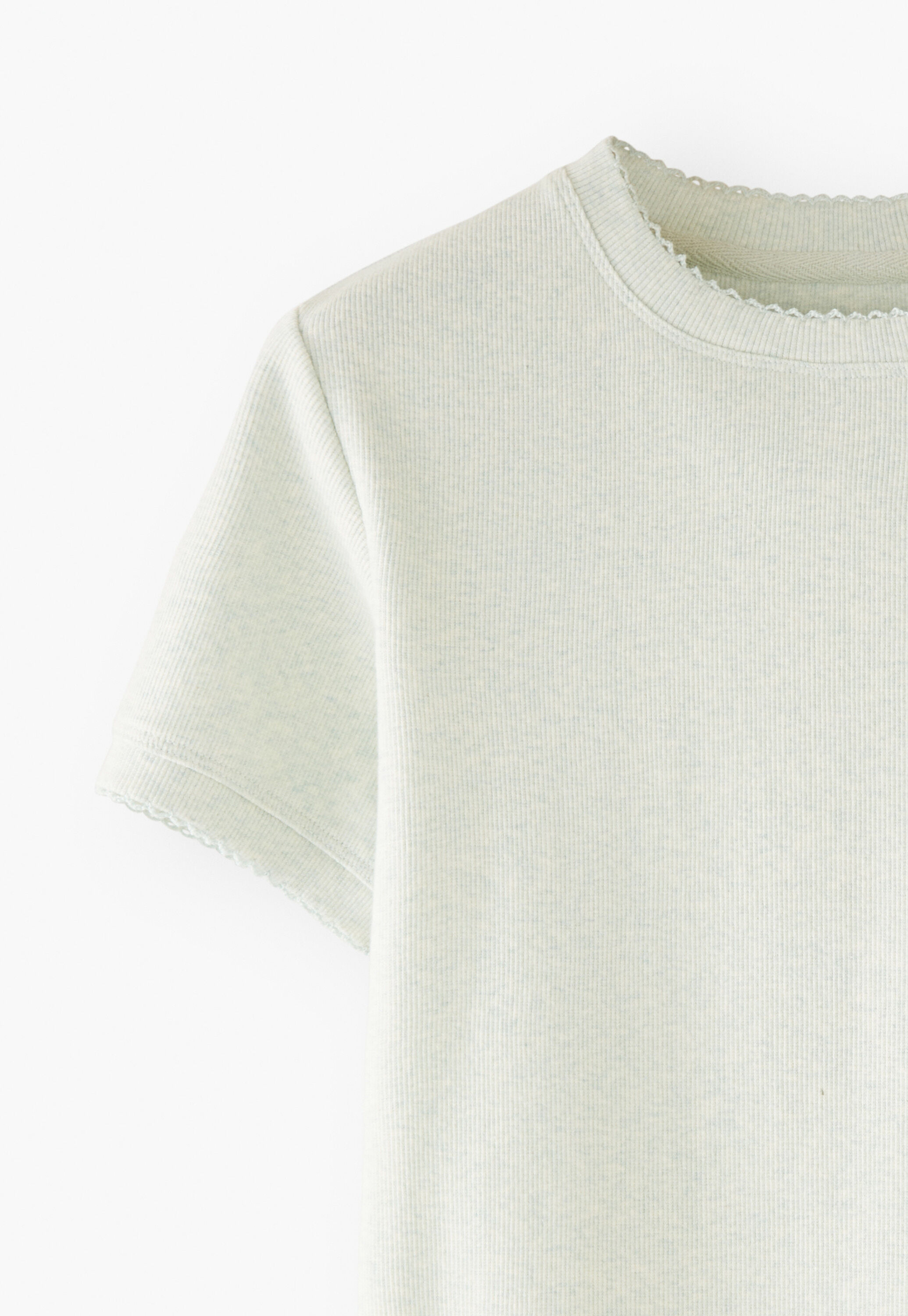 T-Shirt aus geripptem Jersey