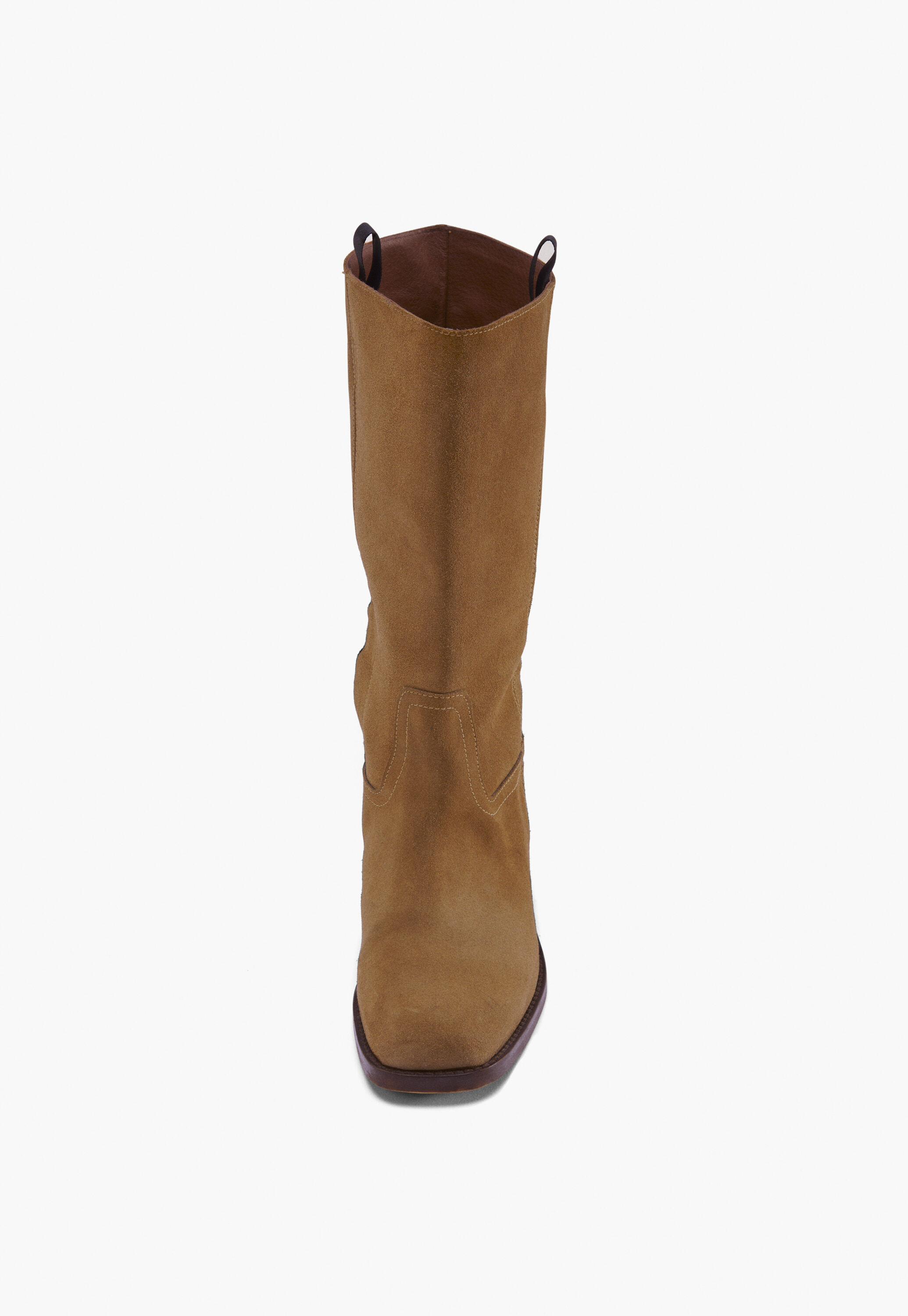 Stiefel mit eckiger Zehenpartie