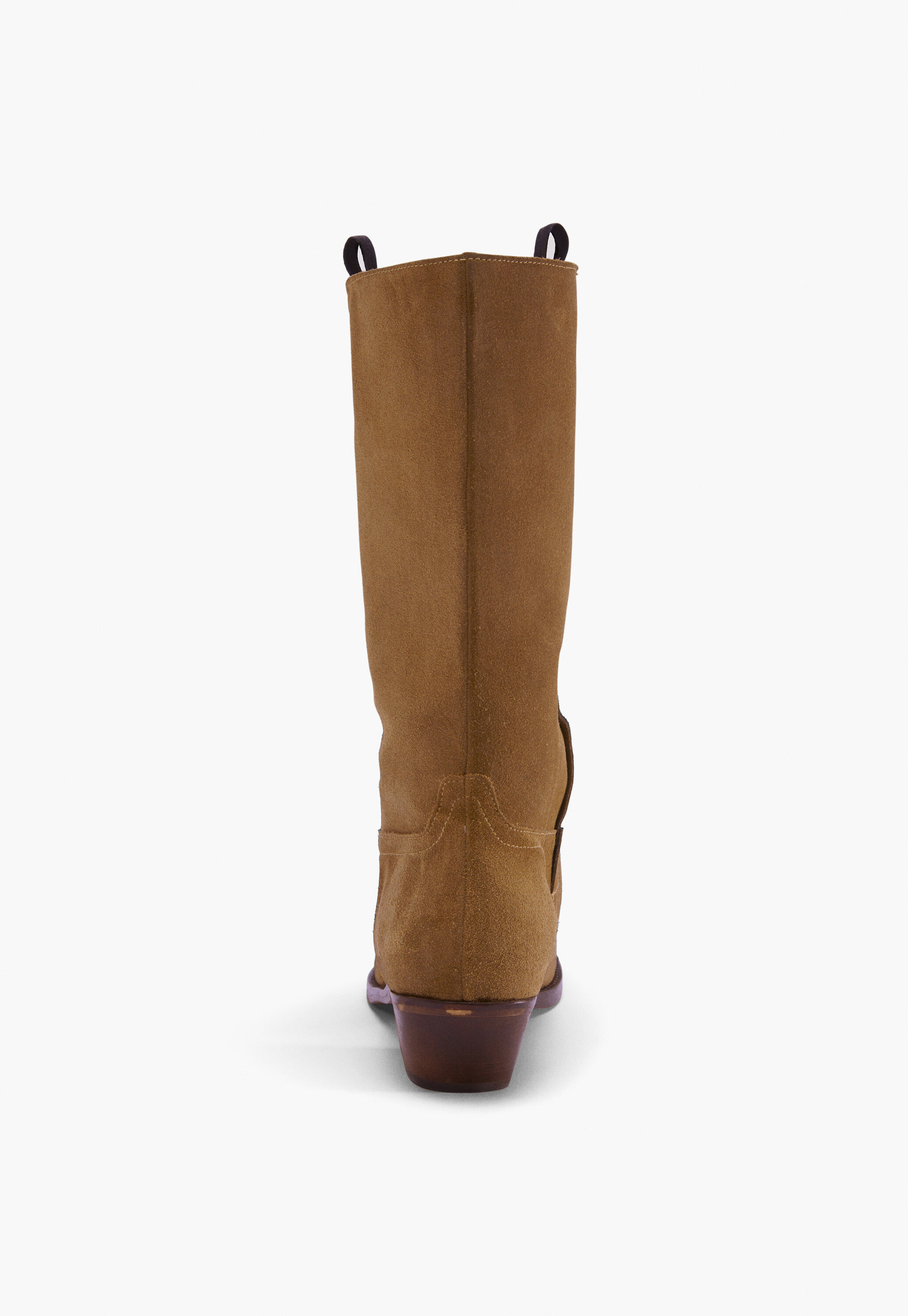 Stiefel mit eckiger Zehenpartie