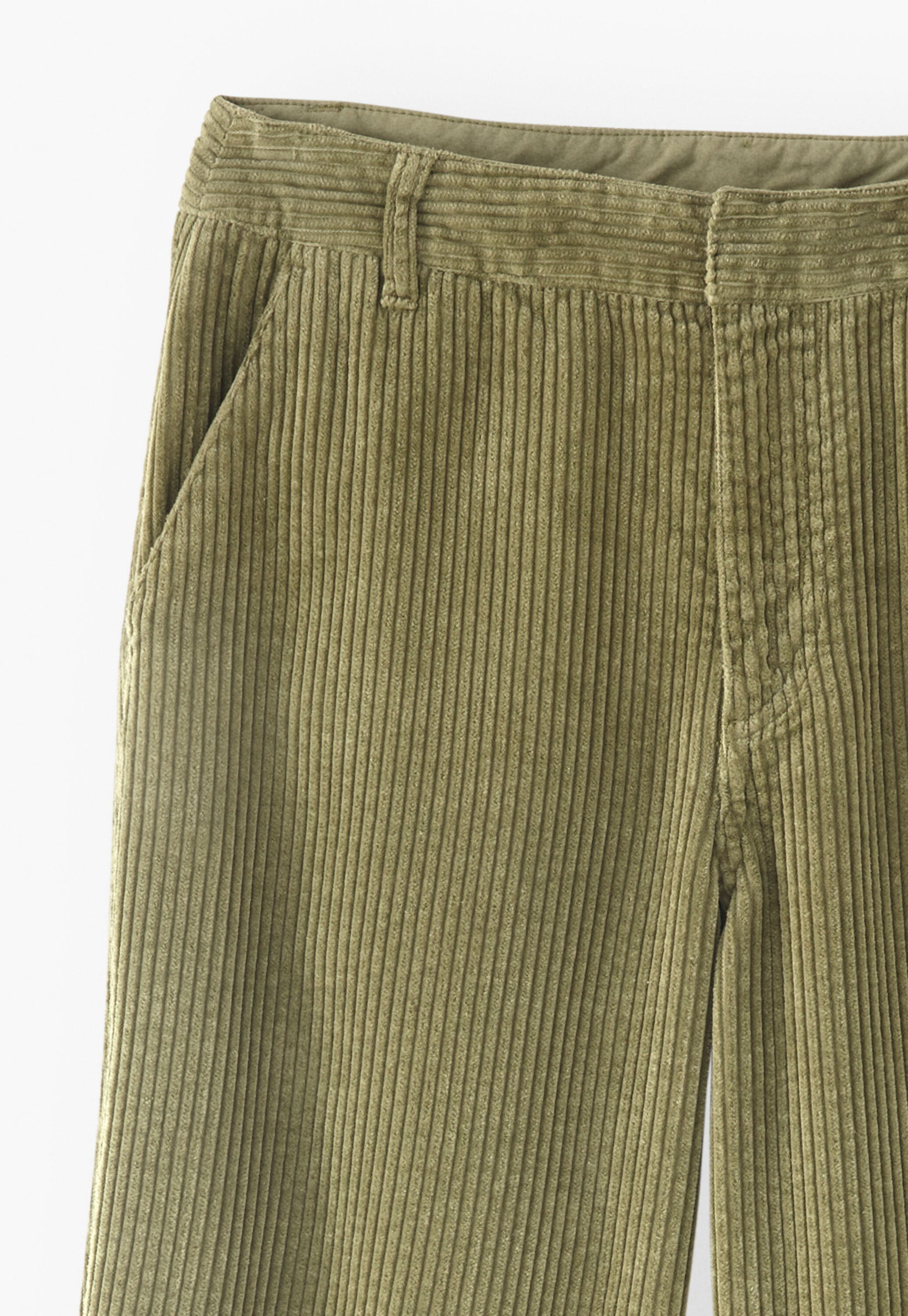 Hose mit geradem Bein aus Cord