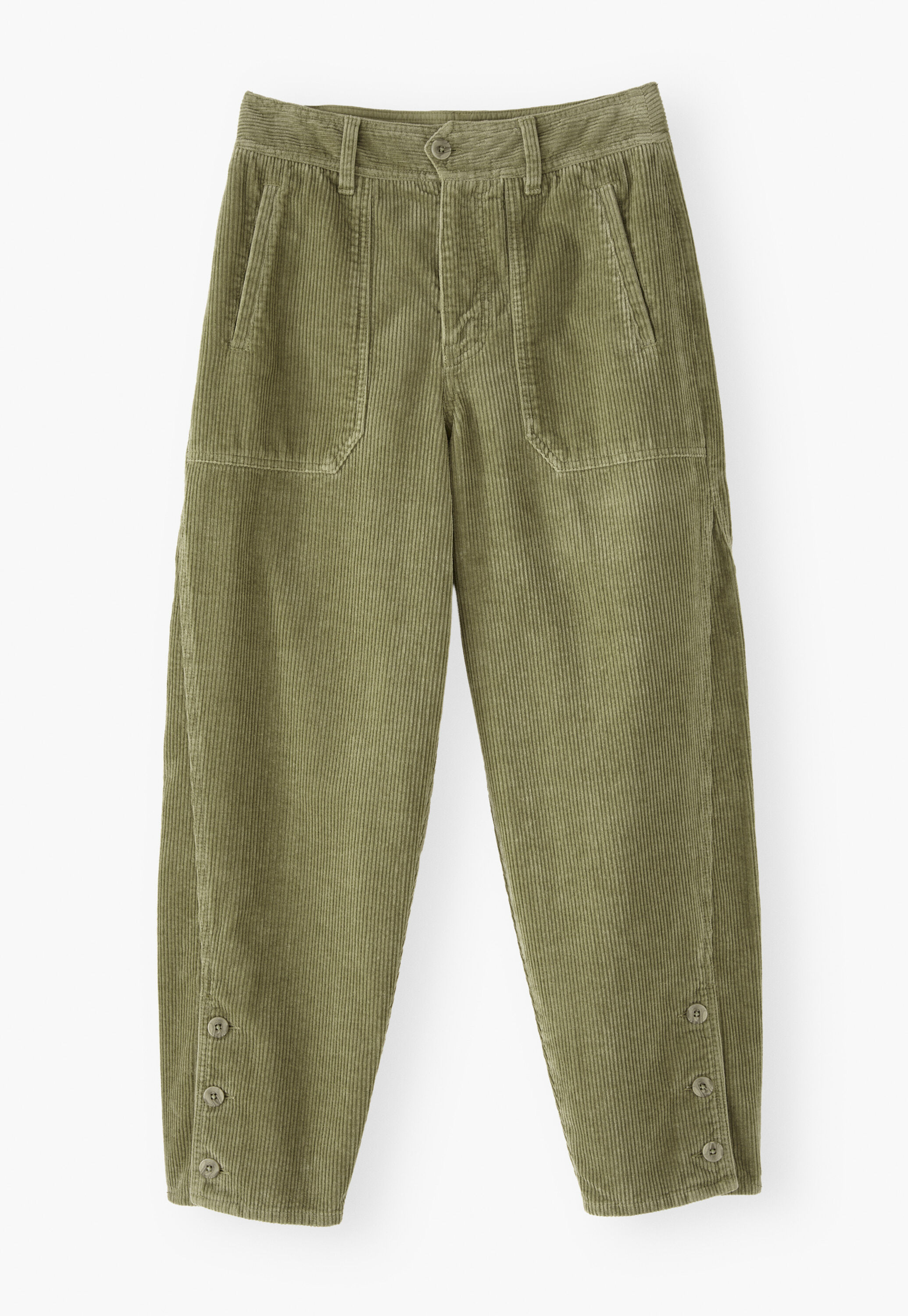 Entspannt geschnittene Karotten-Cordhose