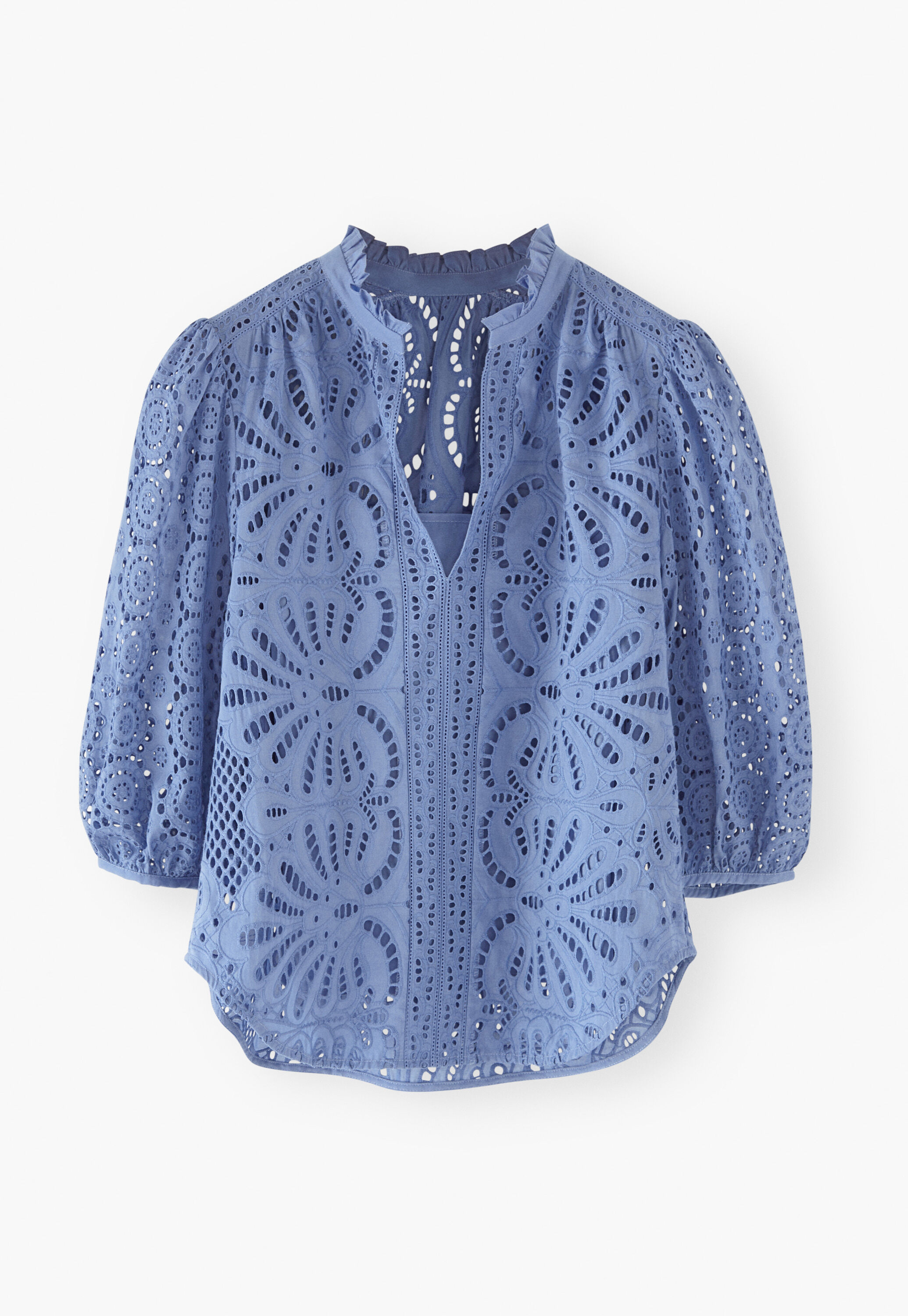 Broderie-Anglaise-Bluse