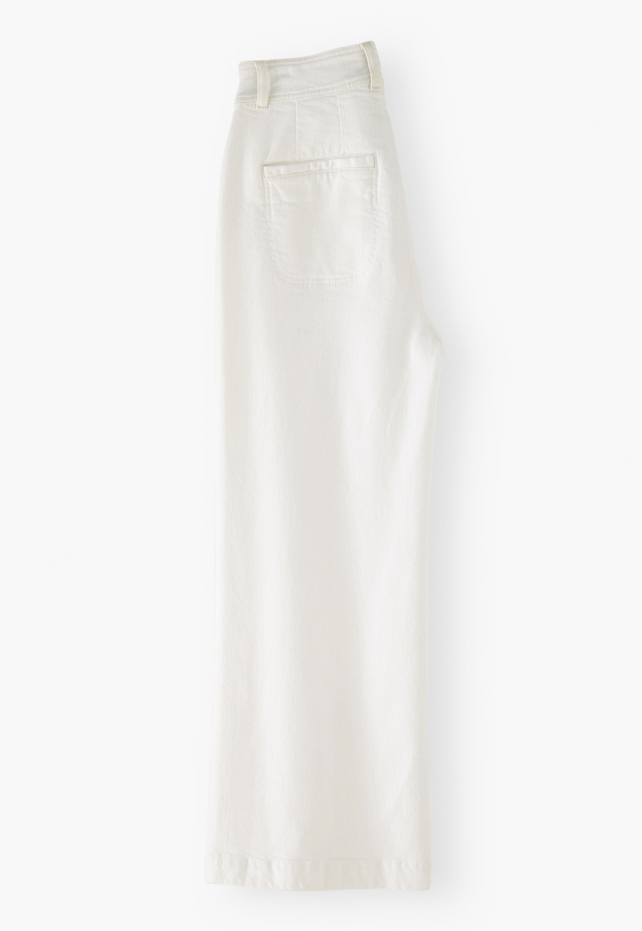 K&uuml;rzer geschnittene Hose mit weitem Bein