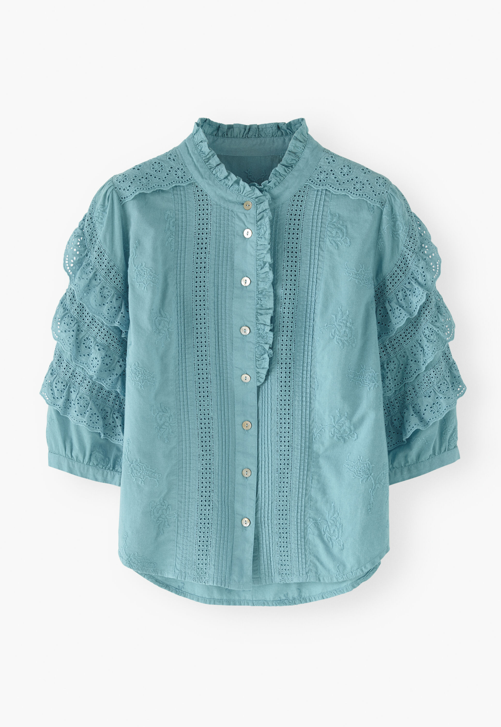Schiffli-Bluse