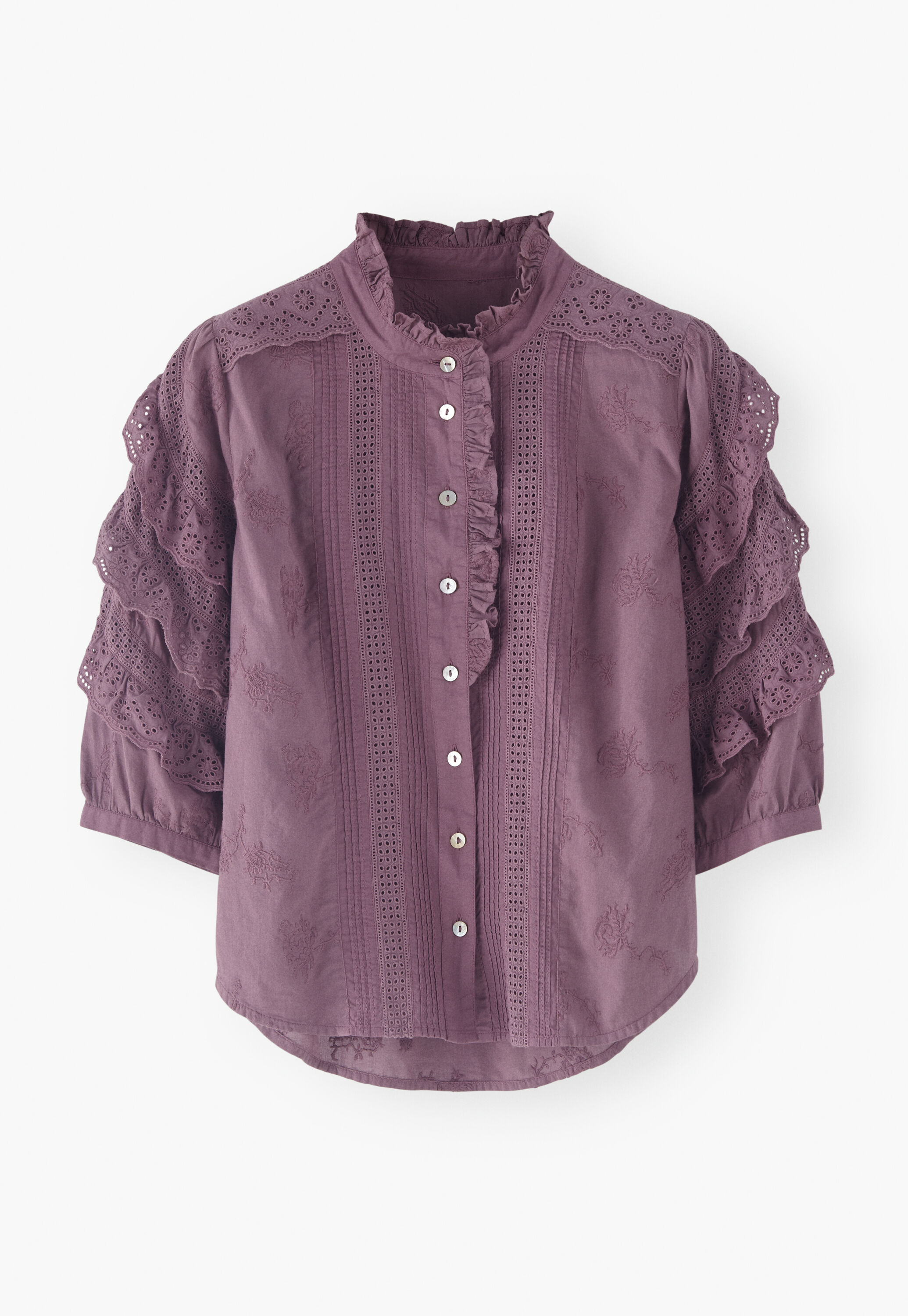Schiffli-Bluse