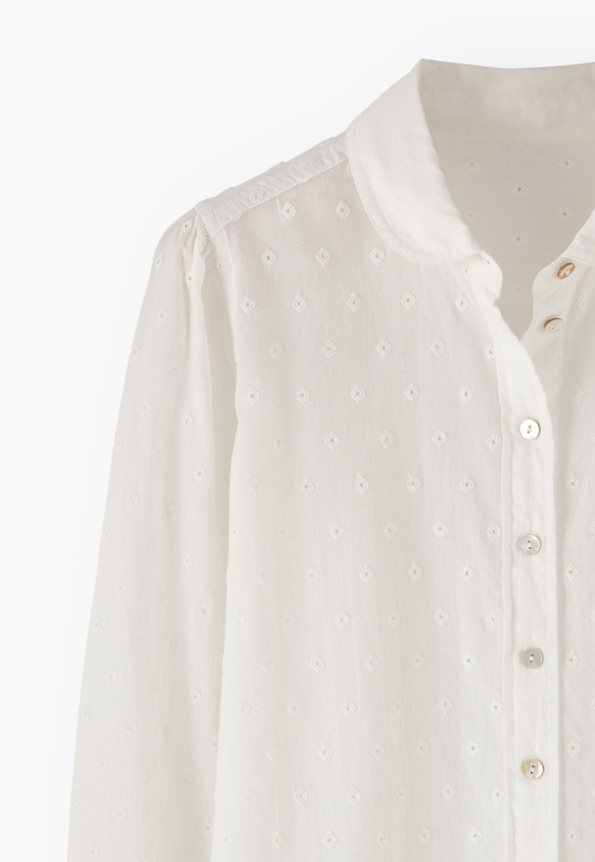 Broderie-Bluse