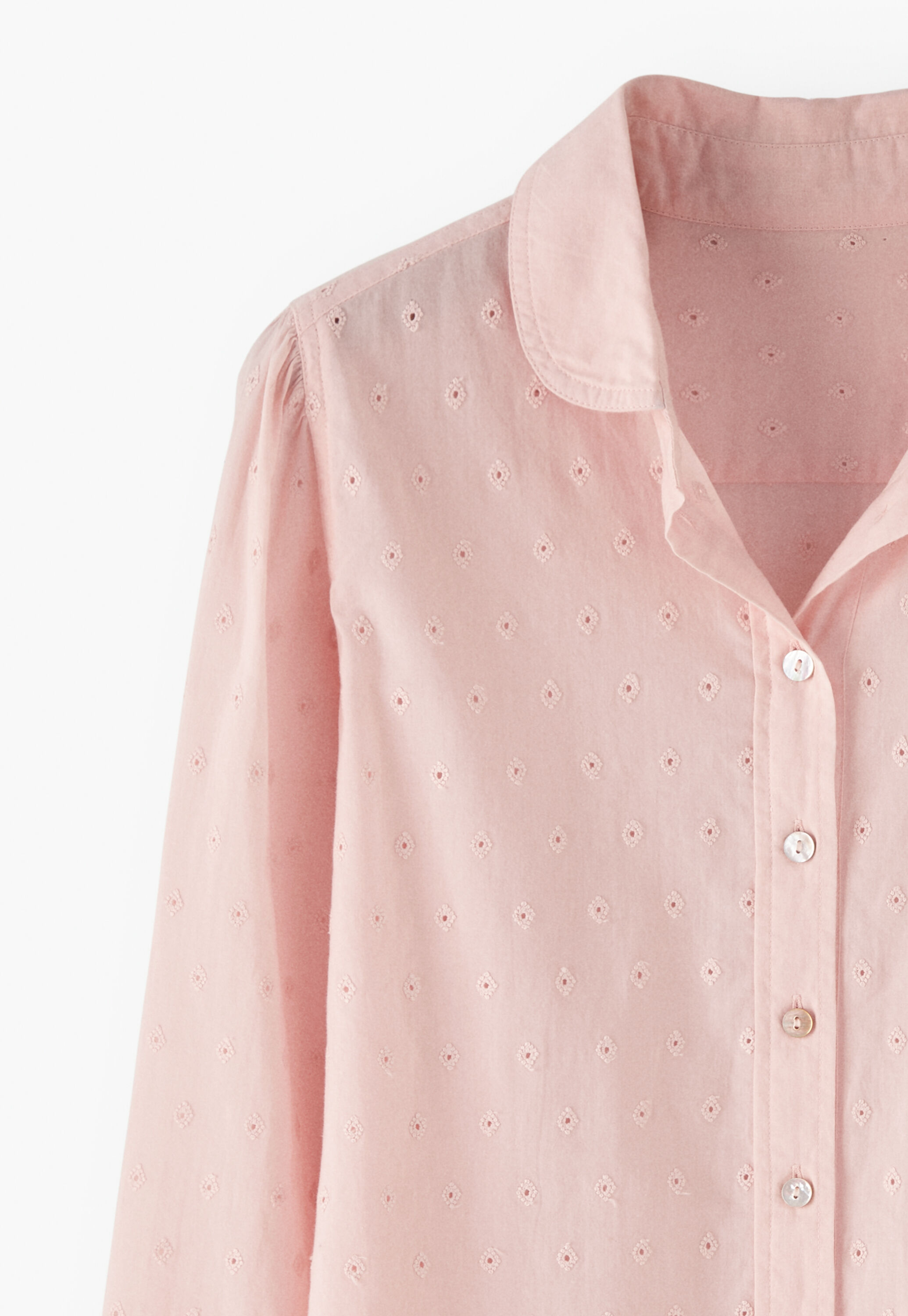 Broderie-Bluse