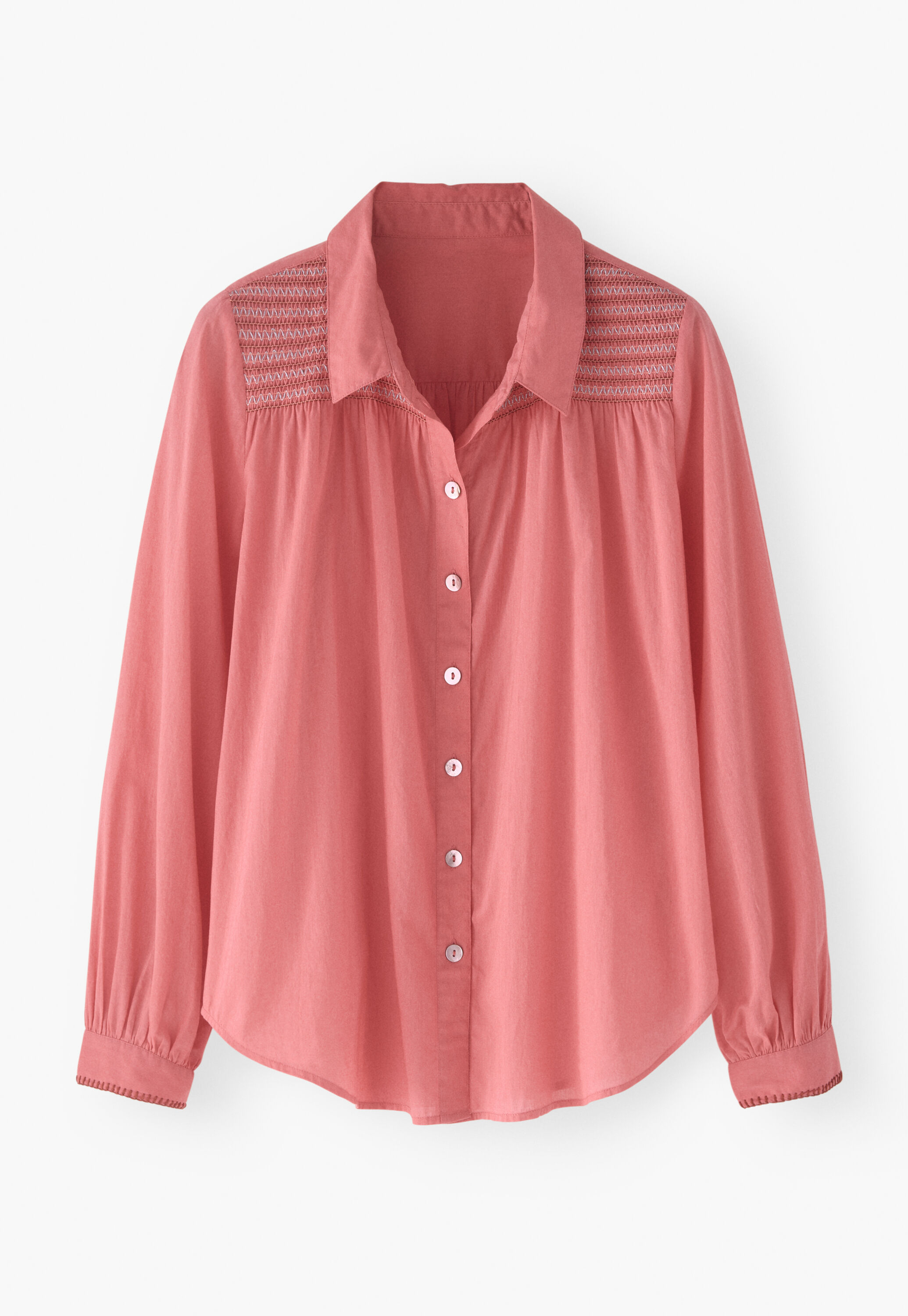 Bluse mit Kr&auml;useldetail