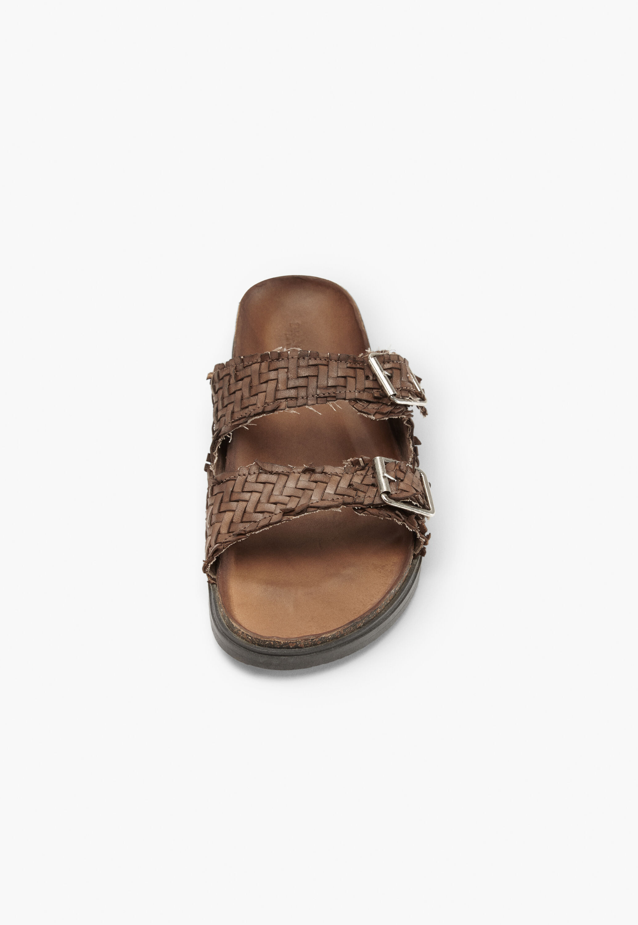 Gewebte Sandalen mit Schnalle