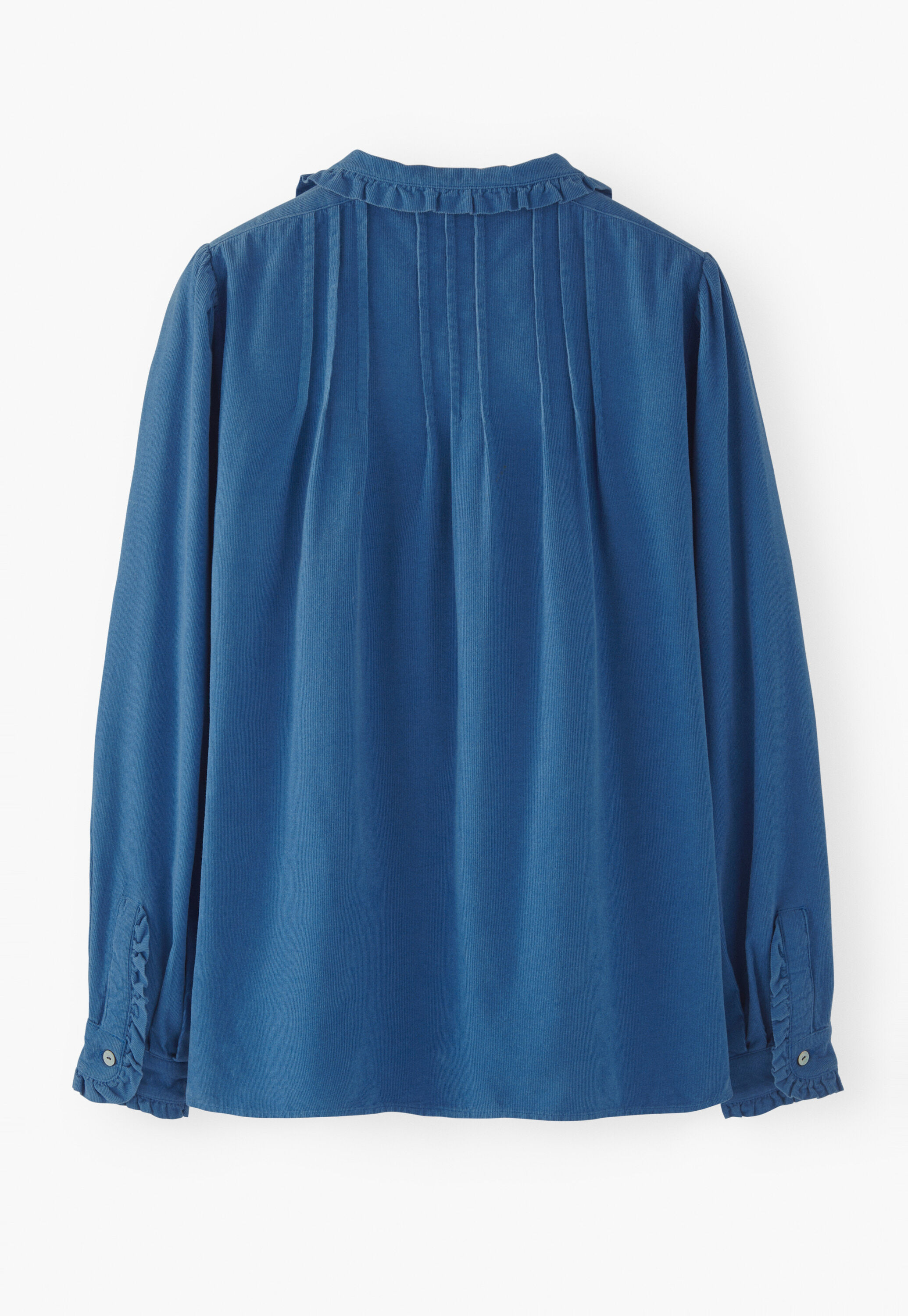 Faltenbluse aus Cord