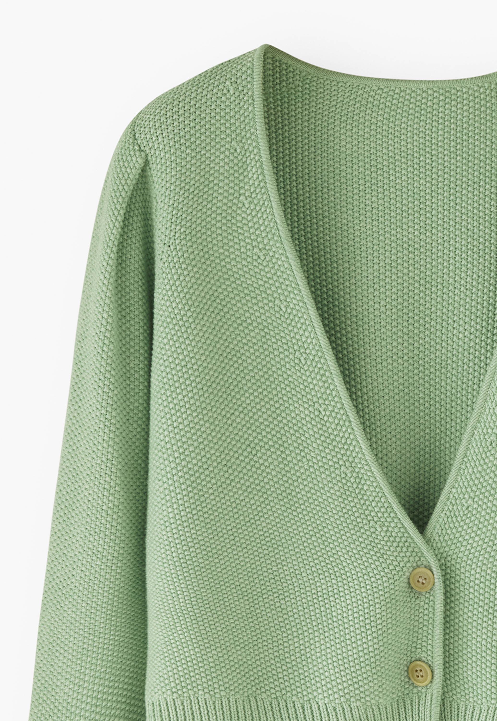 Cardigan im Perlmuster
