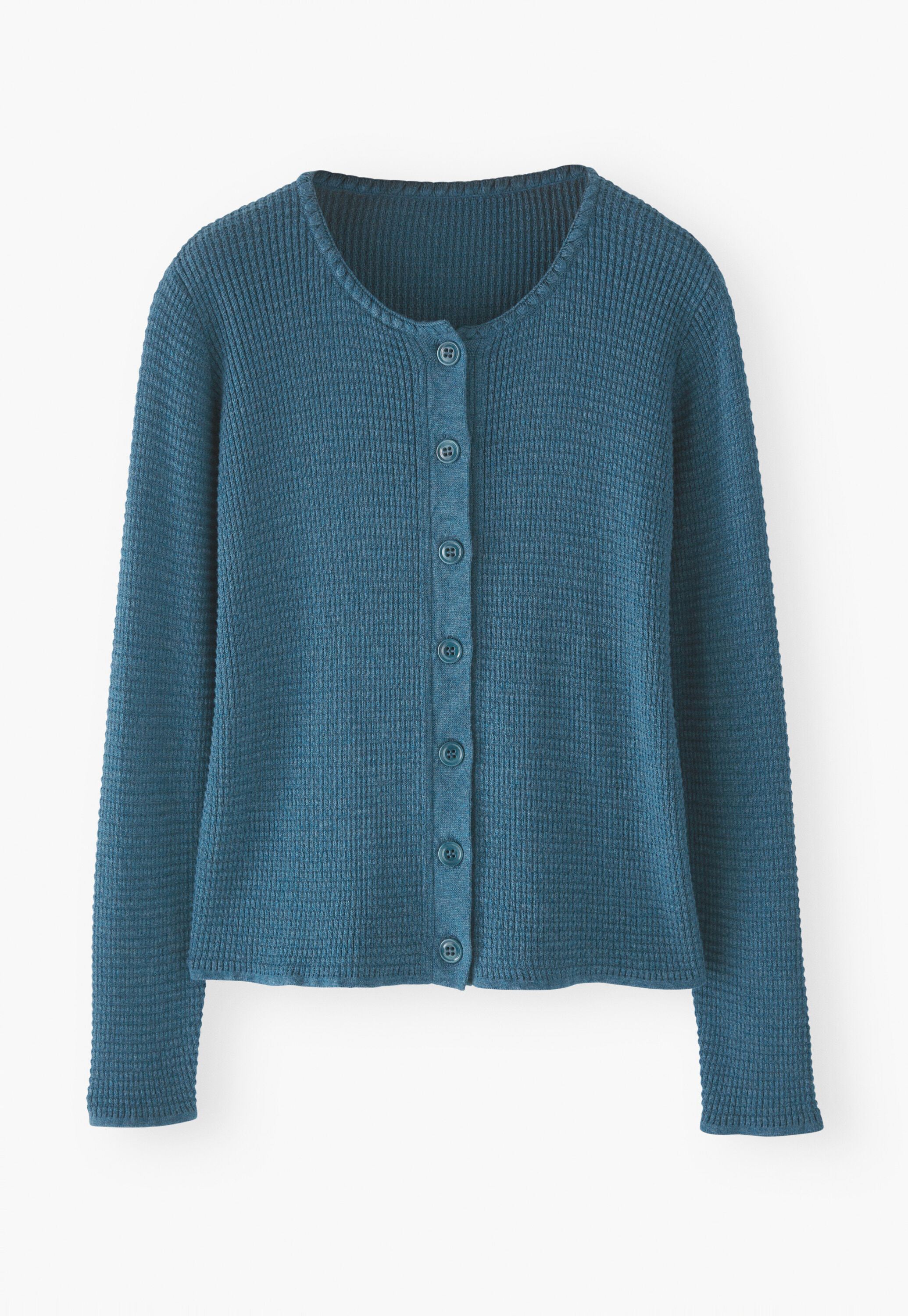 Cardigan im Waffelmuster