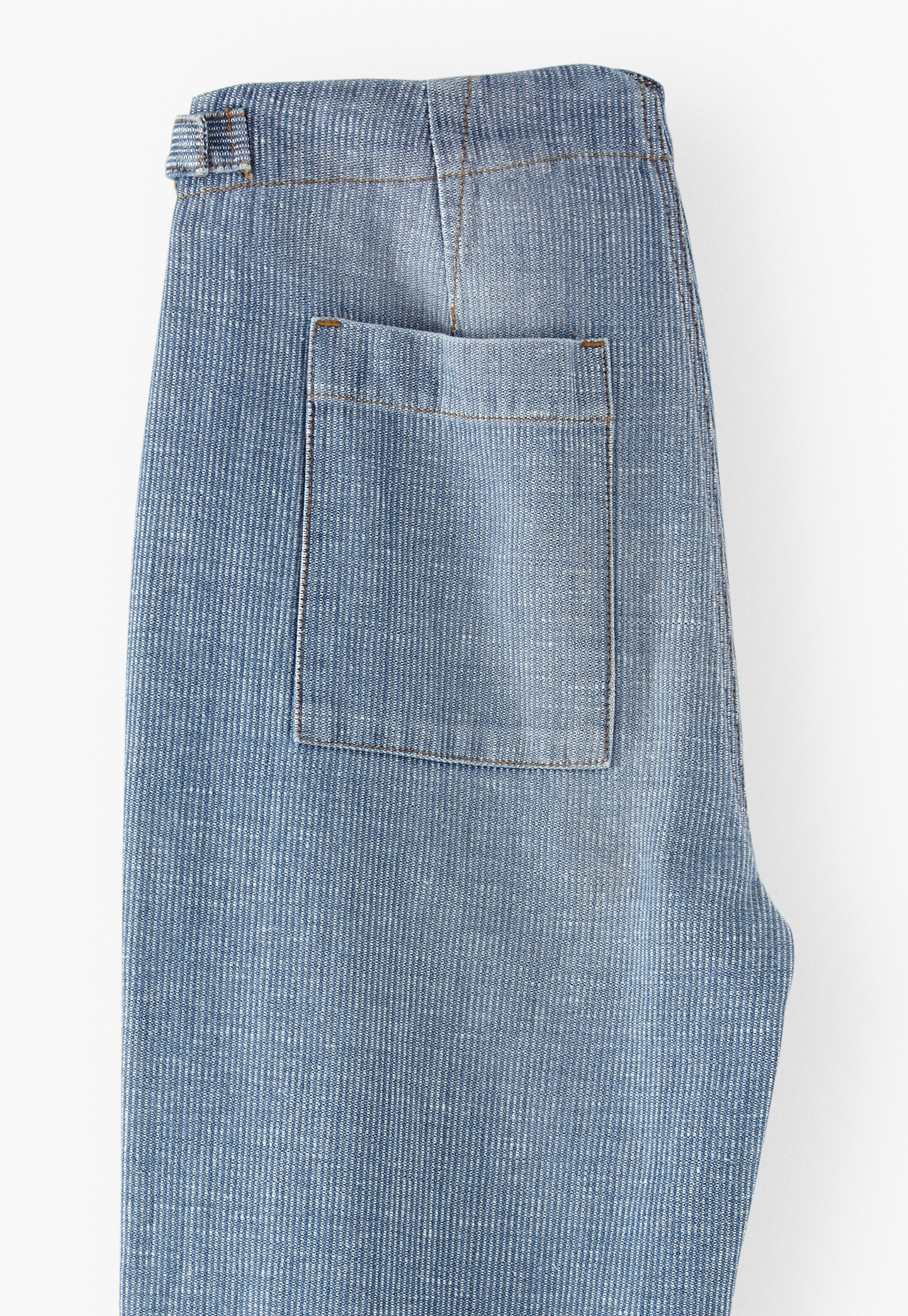 Barrel-Leg-Hose mit Streifen